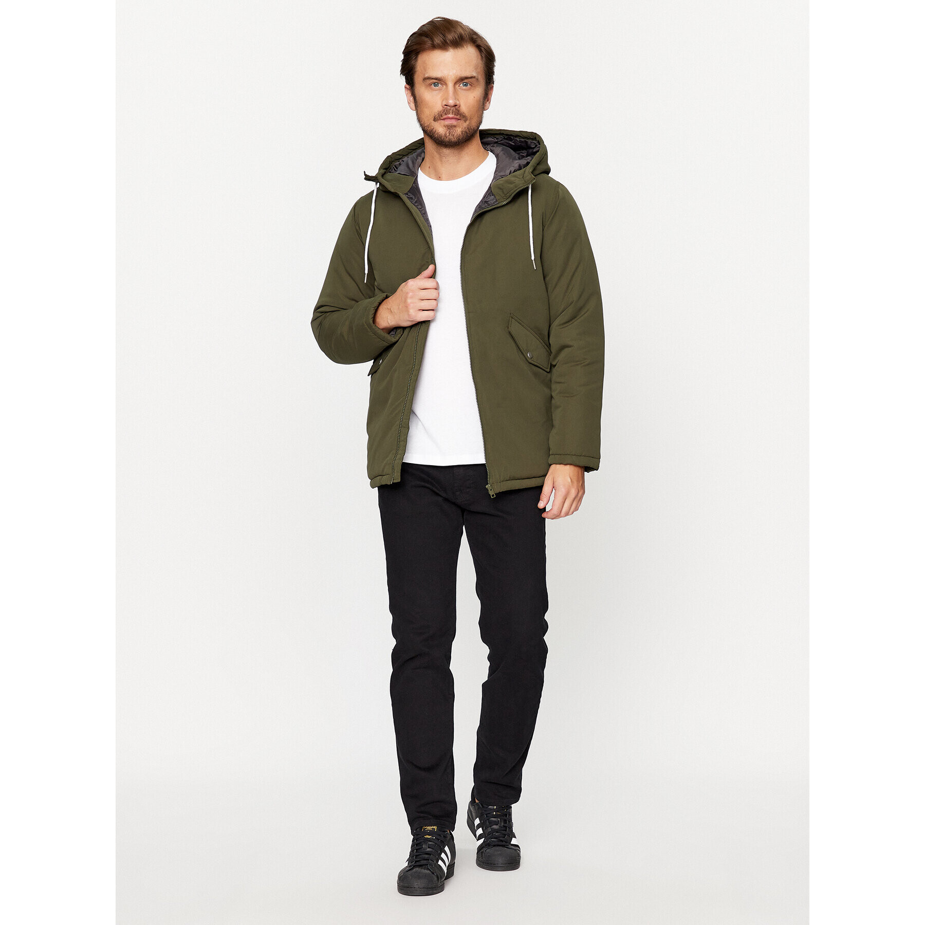 Jack&Jones Зимно яке 12236010 Зелен Regular Fit - Pepit.bg