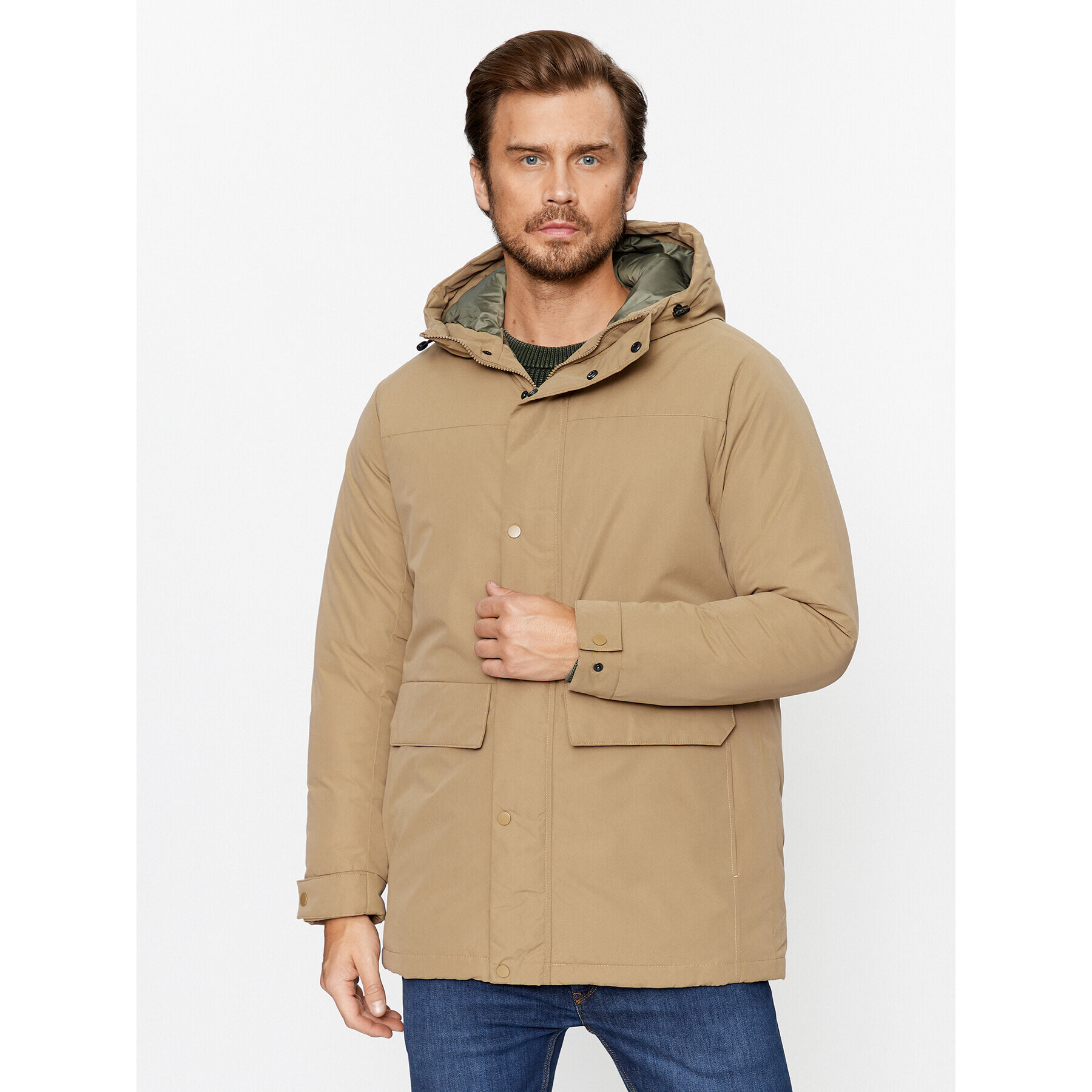 Jack&Jones Зимно яке 12236015 Бежов Regular Fit - Pepit.bg