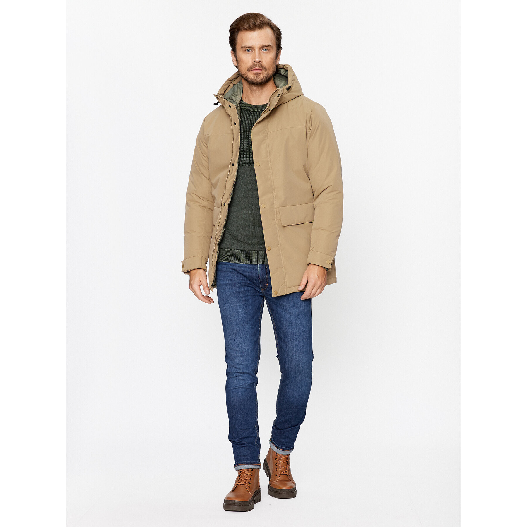 Jack&Jones Зимно яке 12236015 Бежов Regular Fit - Pepit.bg