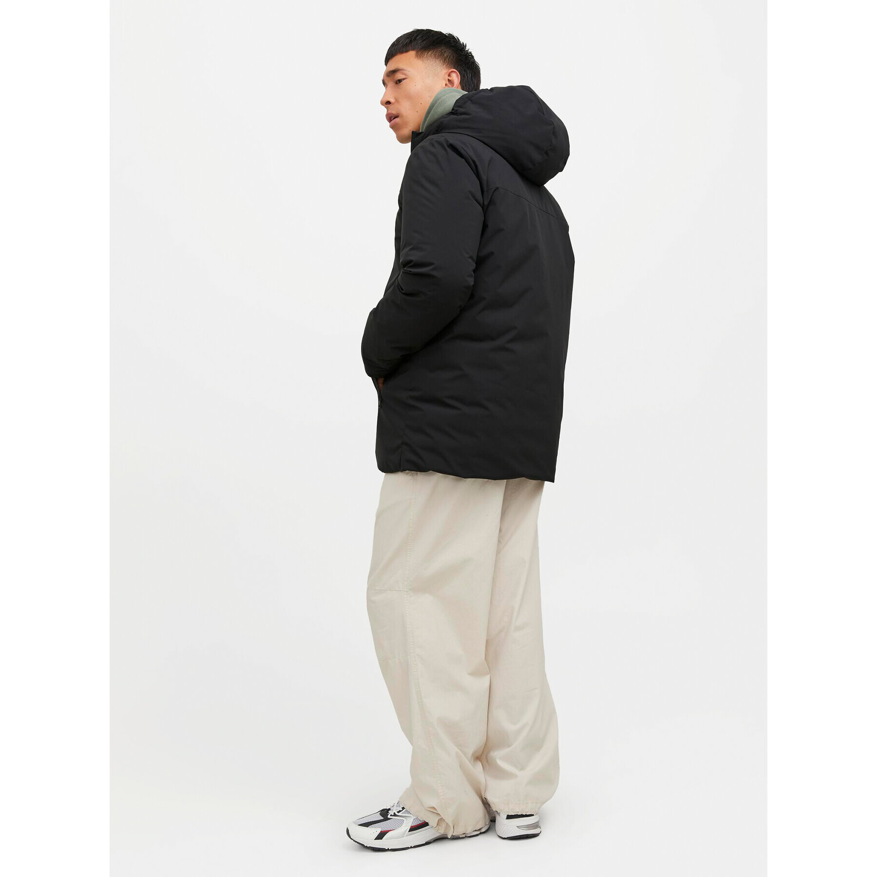 Jack&Jones Зимно яке 12243225 Черен Regular Fit - Pepit.bg