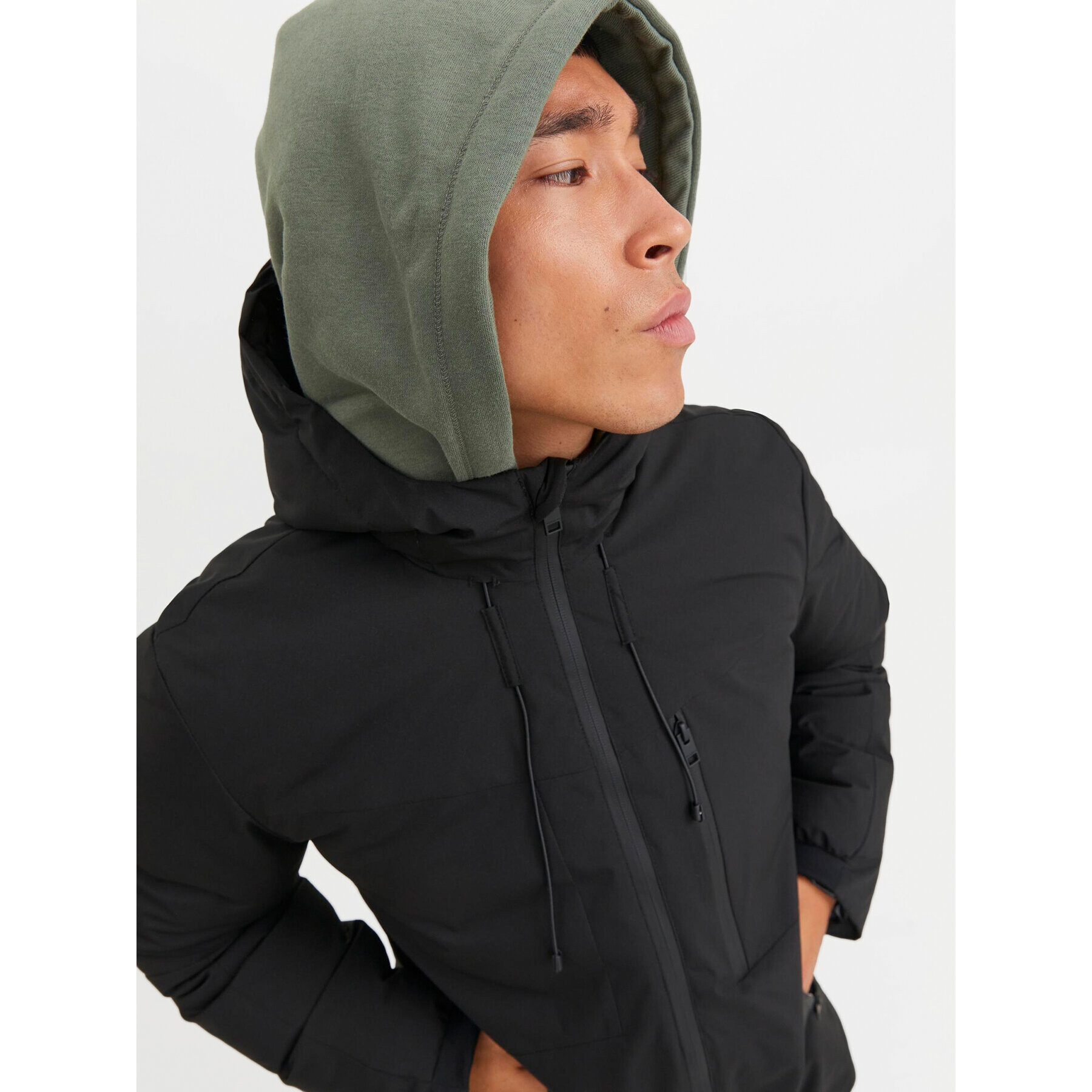 Jack&Jones Зимно яке 12243225 Черен Regular Fit - Pepit.bg