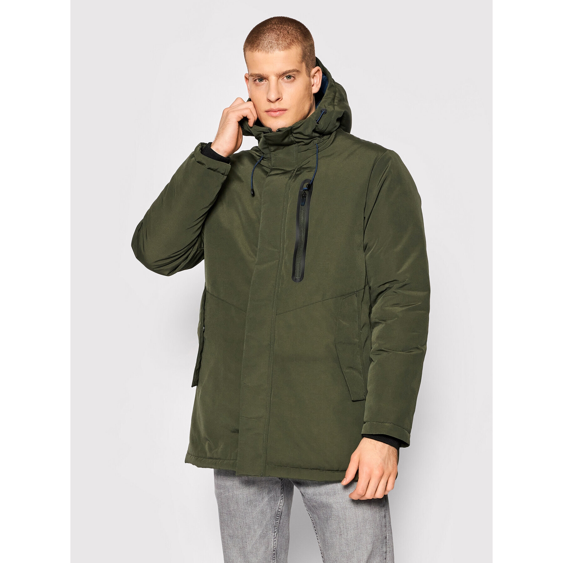 Jack&Jones Зимно яке Caspar 12193455 Зелен Regular Fit - Pepit.bg