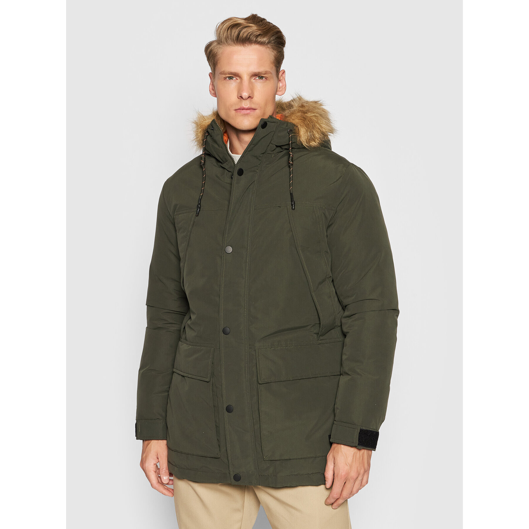 Jack&Jones Зимно яке Super Parka 12190042 Зелен Regular Fit - Pepit.bg