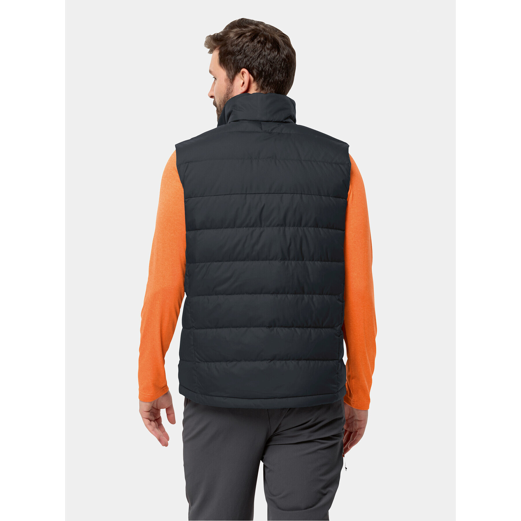 Jack Wolfskin Елек Ather Down Vest 1207691 Черен Regular Fit - Pepit.bg