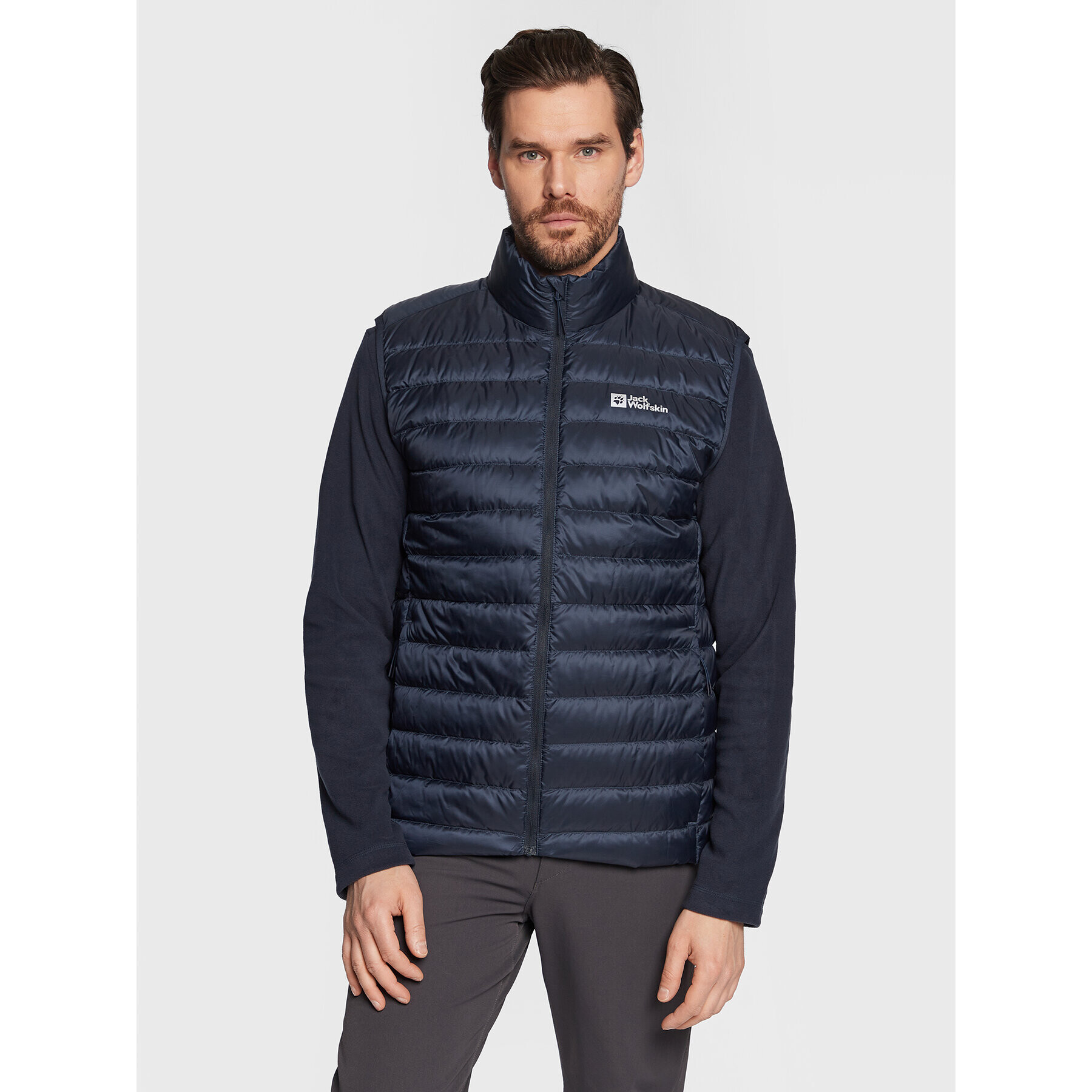Jack Wolfskin Елек Pack & Go 1207011 Тъмносин Regular Fit - Pepit.bg