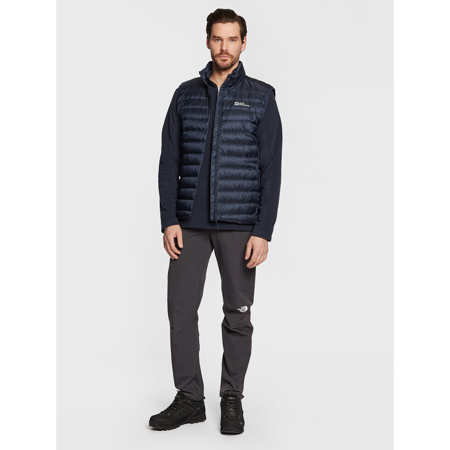 Jack Wolfskin Елек Pack & Go 1207011 Тъмносин Regular Fit - Pepit.bg