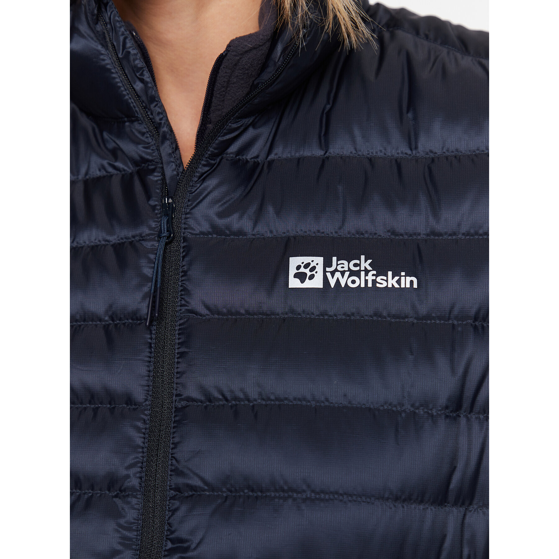 Jack Wolfskin Елек Pack & Go 1207031 Тъмносин Regular Fit - Pepit.bg