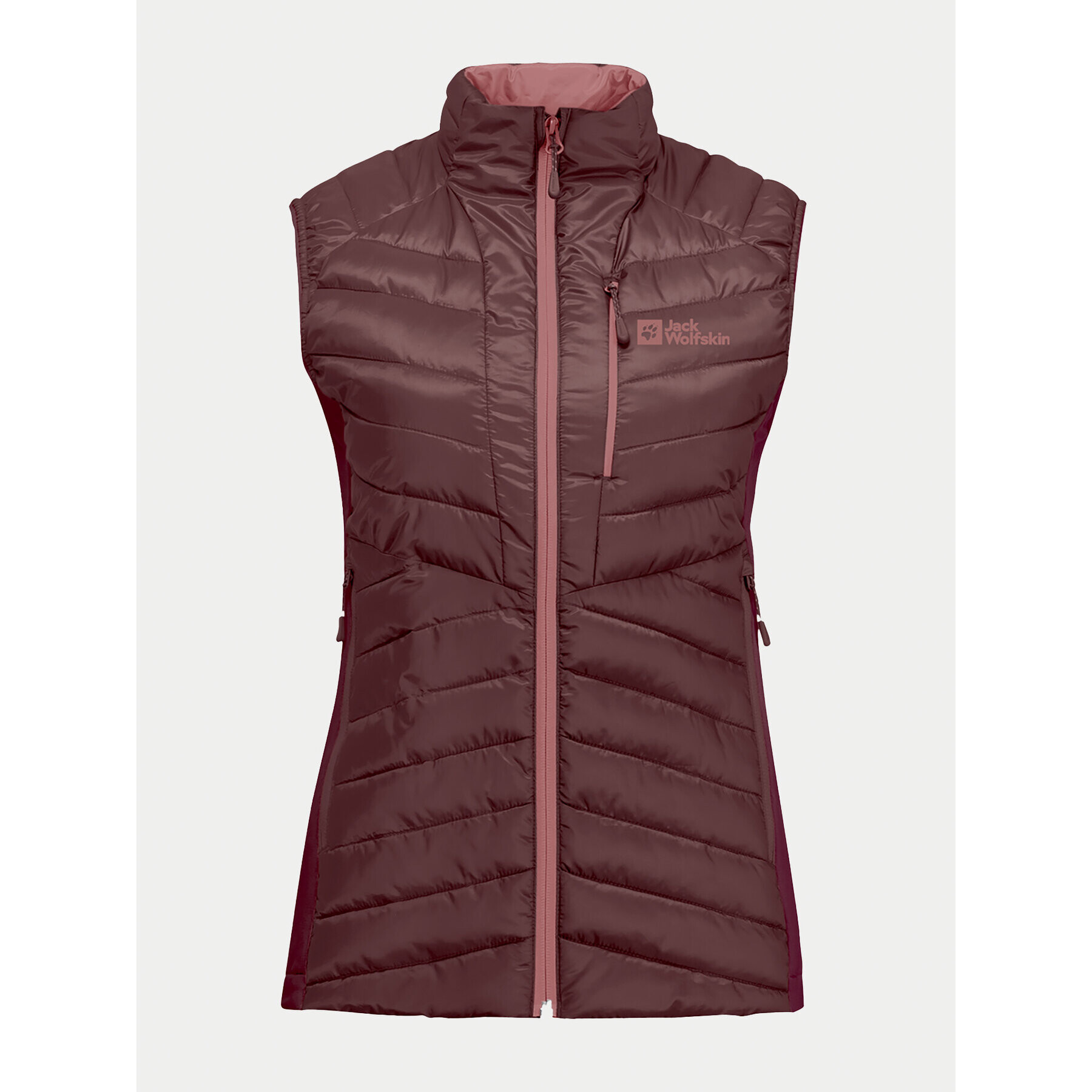 Jack Wolfskin Елек Routeburn Pro Ins Vest 1207202 Бордо Slim Fit - Pepit.bg