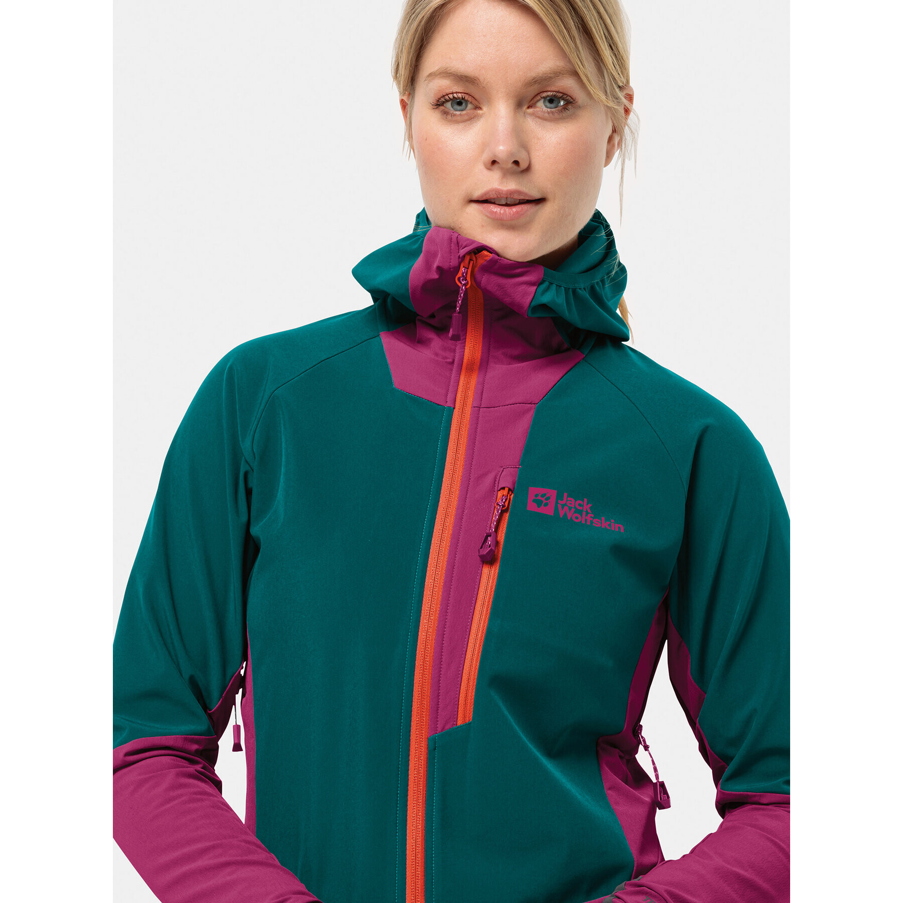 Jack Wolfskin Яке softshell Alpspitze Hoody 1307751 Зелен Regular Fit - Pepit.bg