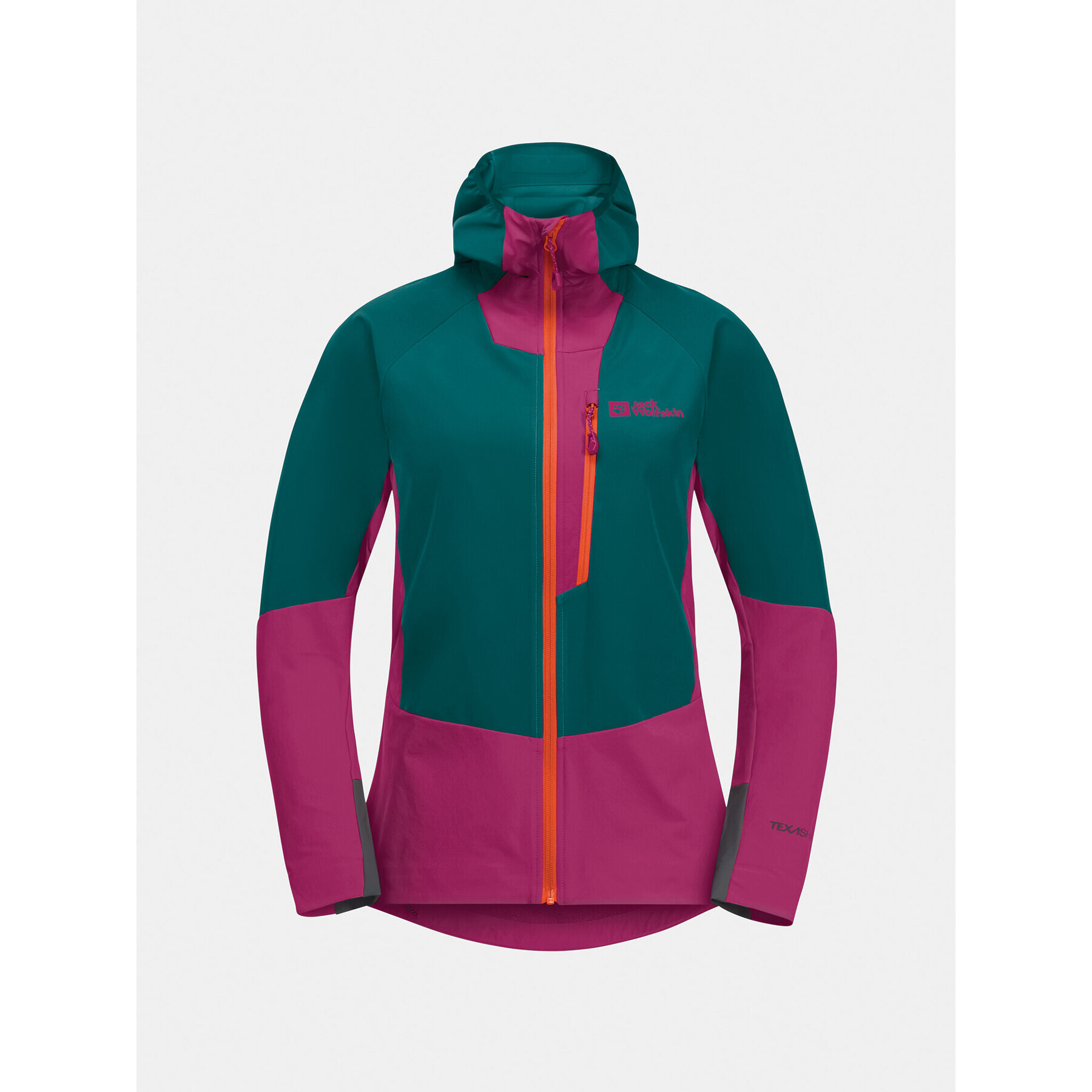 Jack Wolfskin Яке softshell Alpspitze Hoody 1307751 Зелен Regular Fit - Pepit.bg