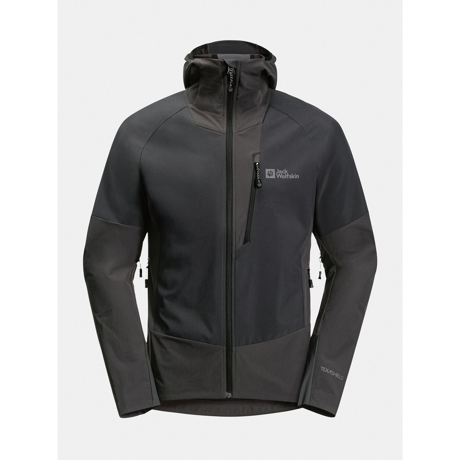 Jack Wolfskin Яке softshell Alpspitze Hoody 1307771 Черен Regular Fit - Pepit.bg