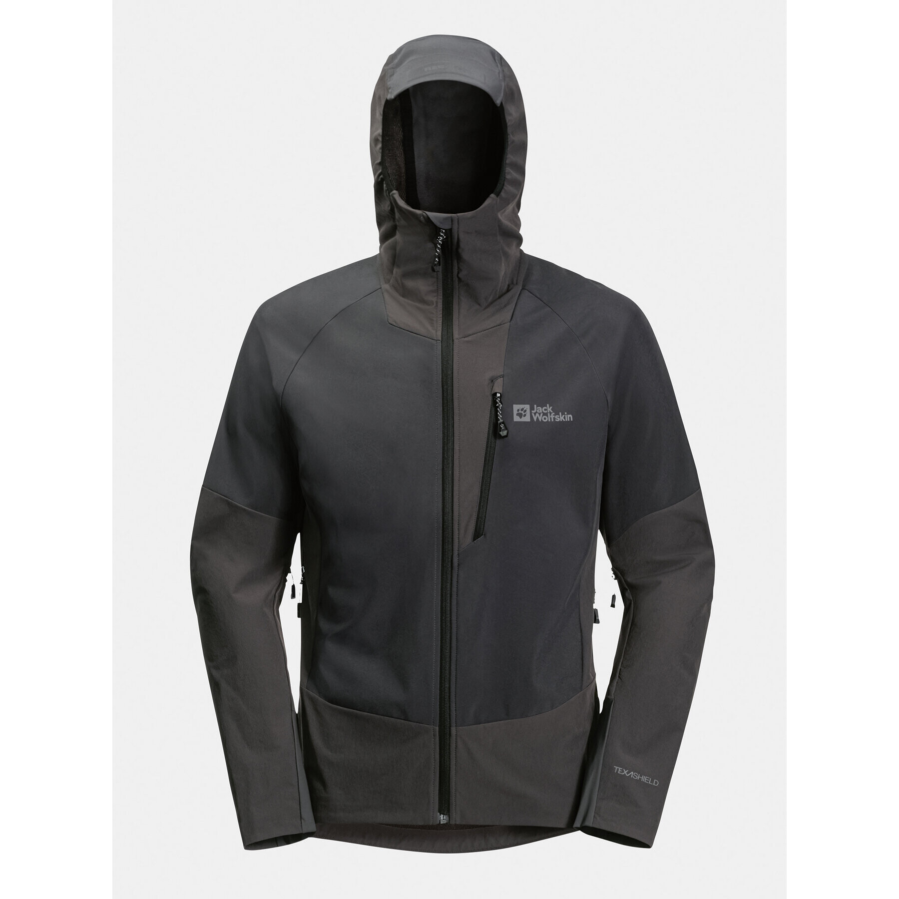 Jack Wolfskin Яке softshell Alpspitze Hoody 1307771 Черен Regular Fit - Pepit.bg