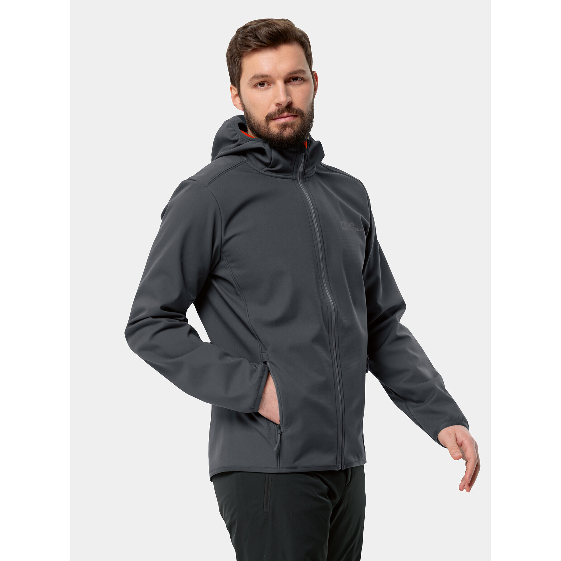 Jack Wolfskin Яке softshell Bornberg Hoody 1307471 Черен Regular Fit - Pepit.bg