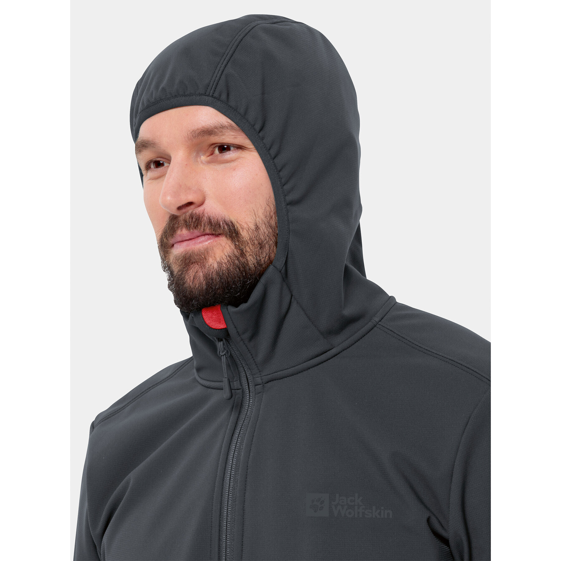 Jack Wolfskin Яке softshell Bornberg Hoody 1307471 Черен Regular Fit - Pepit.bg