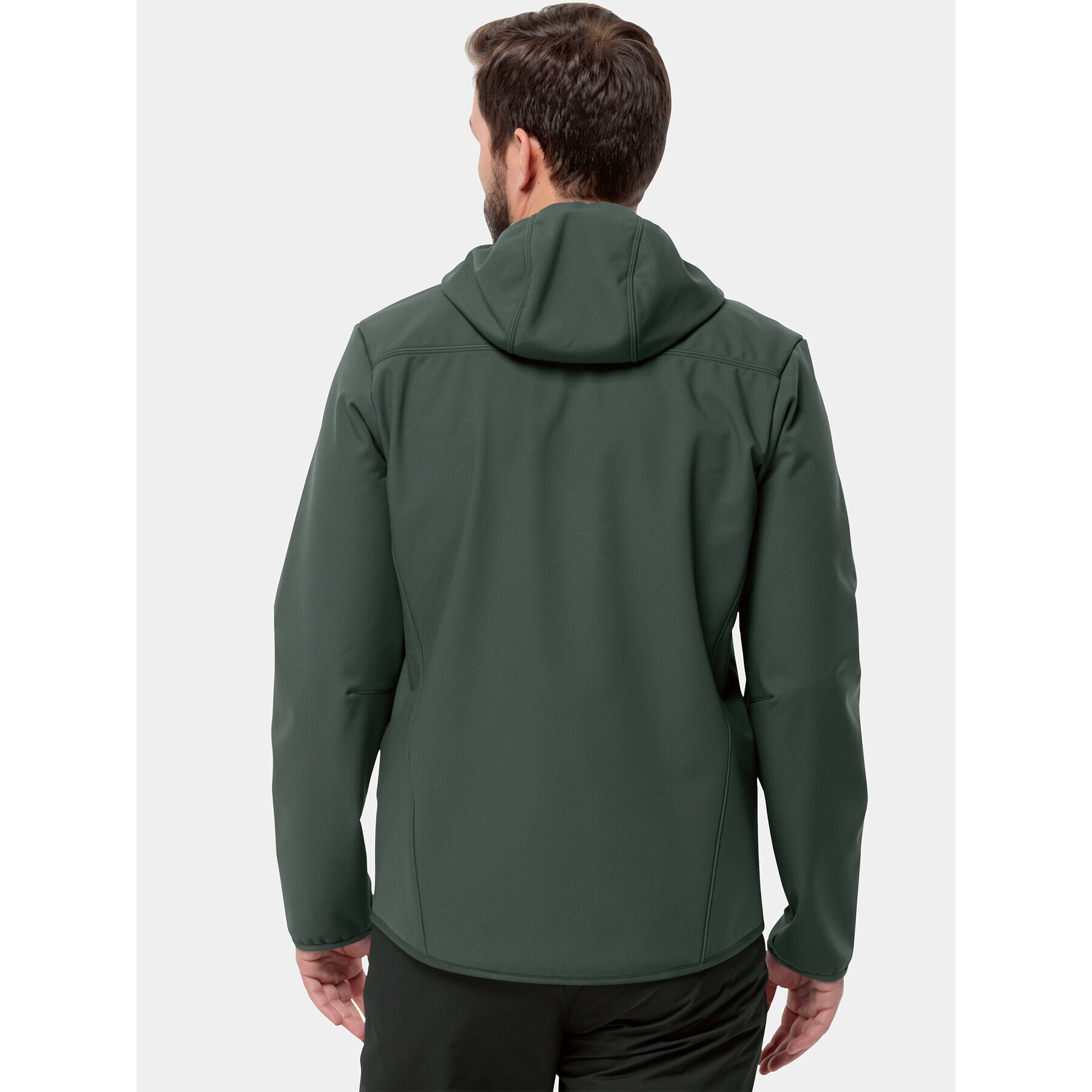 Jack Wolfskin Яке softshell Bornberg Hoody 1307471 Каки Regular Fit - Pepit.bg