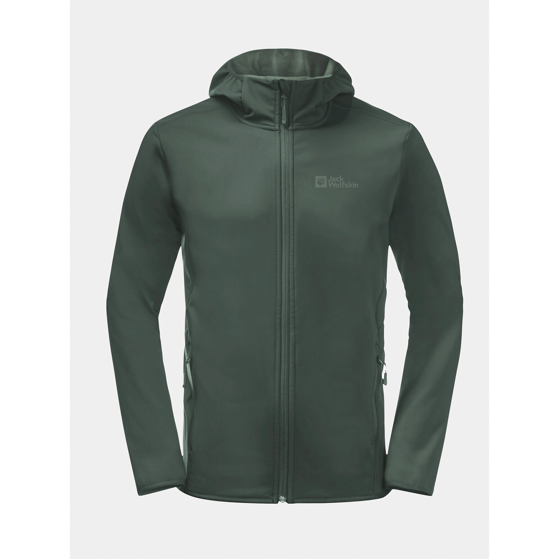 Jack Wolfskin Яке softshell Bornberg Hoody 1307471 Каки Regular Fit - Pepit.bg