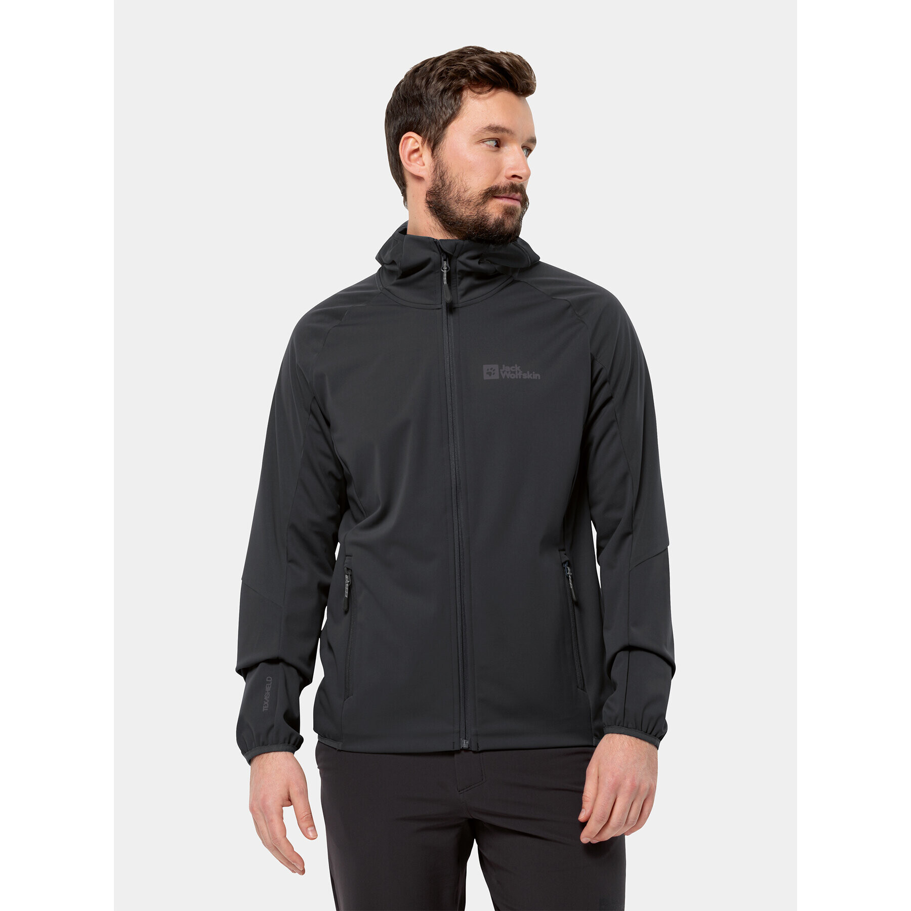 Jack Wolfskin Яке softshell Feldberg Hoody 1306922 Черен Regular Fit - Pepit.bg