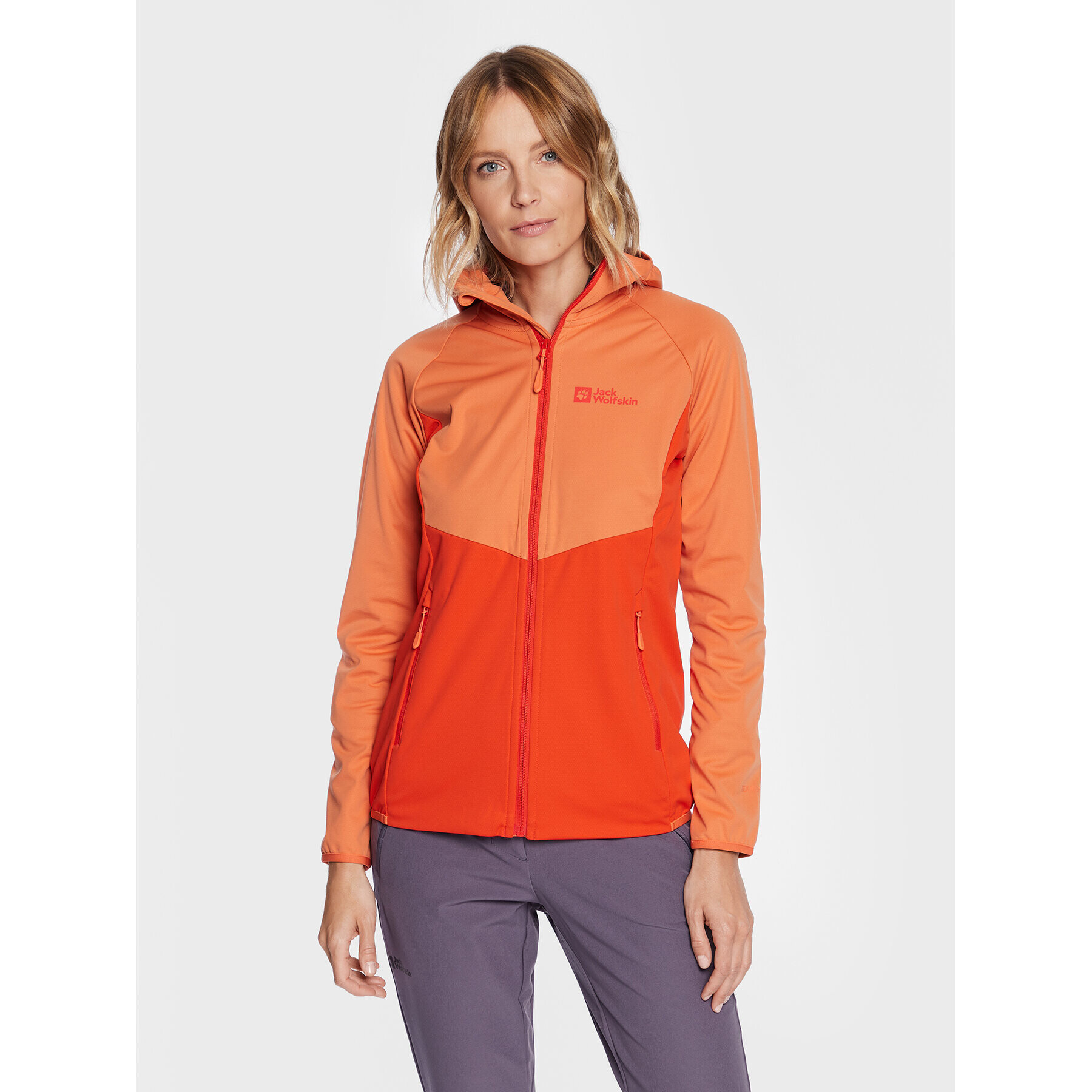 Jack Wolfskin Яке softshell Go Hike 1306862 Оранжев Regular Fit - Pepit.bg