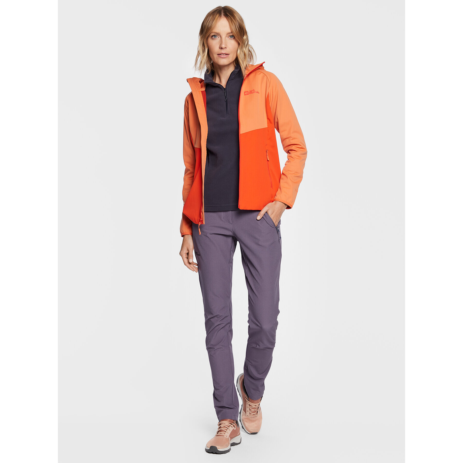 Jack Wolfskin Яке softshell Go Hike 1306862 Оранжев Regular Fit - Pepit.bg