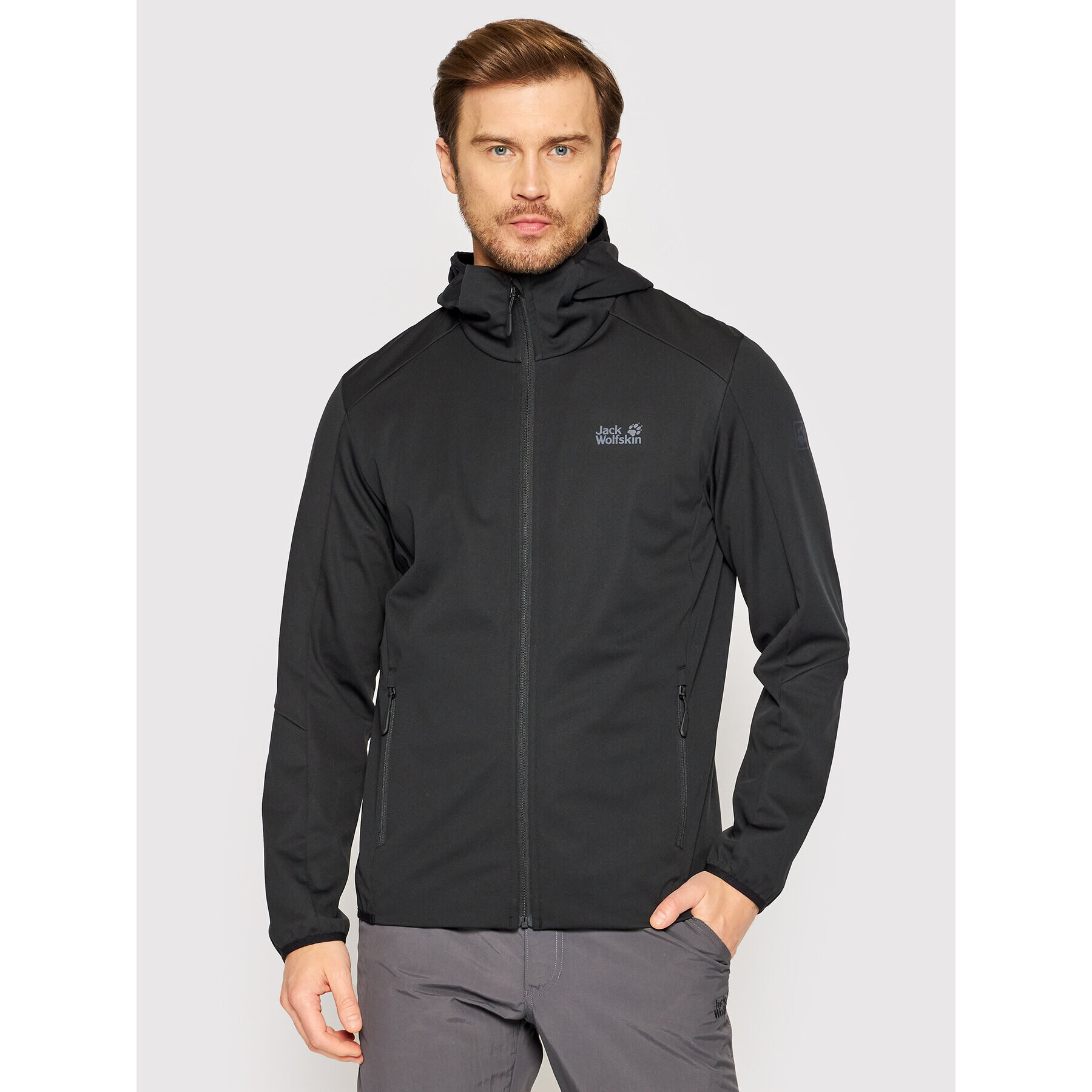 Jack Wolfskin Яке softshell Go Hike 1306921 Черен Regular Fit - Pepit.bg