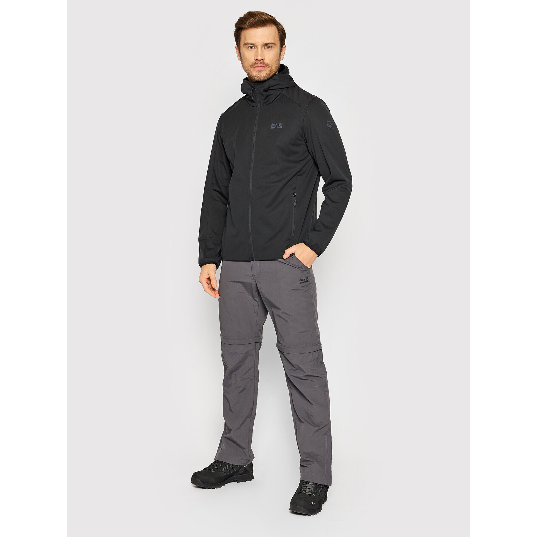 Jack Wolfskin Яке softshell Go Hike 1306921 Черен Regular Fit - Pepit.bg