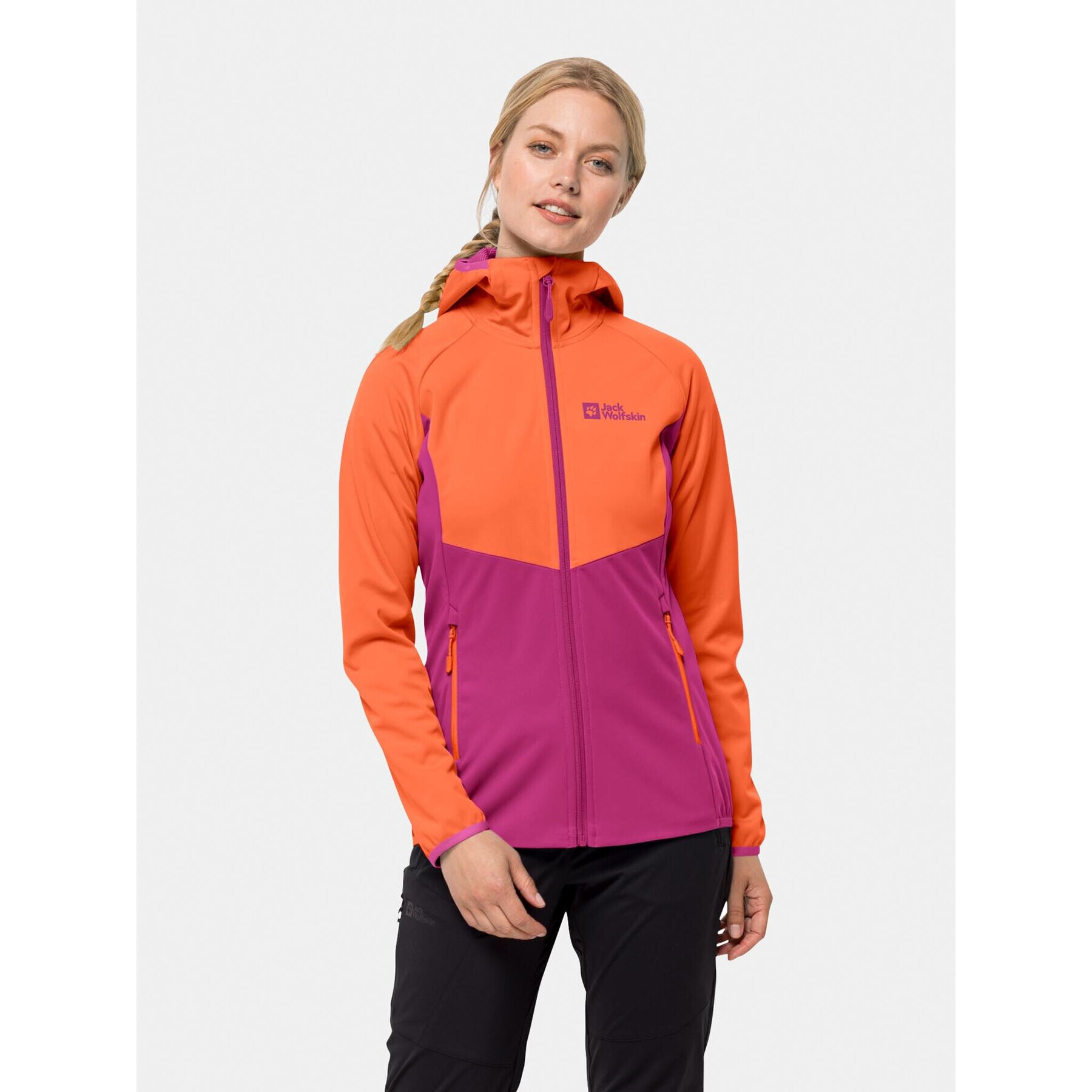 Jack Wolfskin Яке softshell Go Hike Softshell 1306862 Розов Regular Fit - Pepit.bg