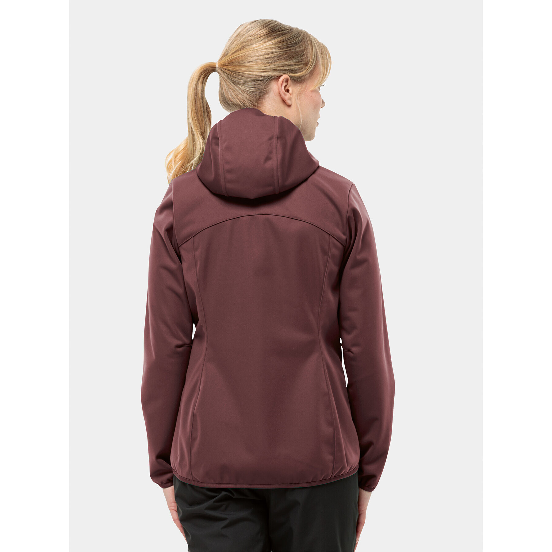 Jack Wolfskin Яке softshell Windhain Hoody 1307481 Бордо Regular Fit - Pepit.bg