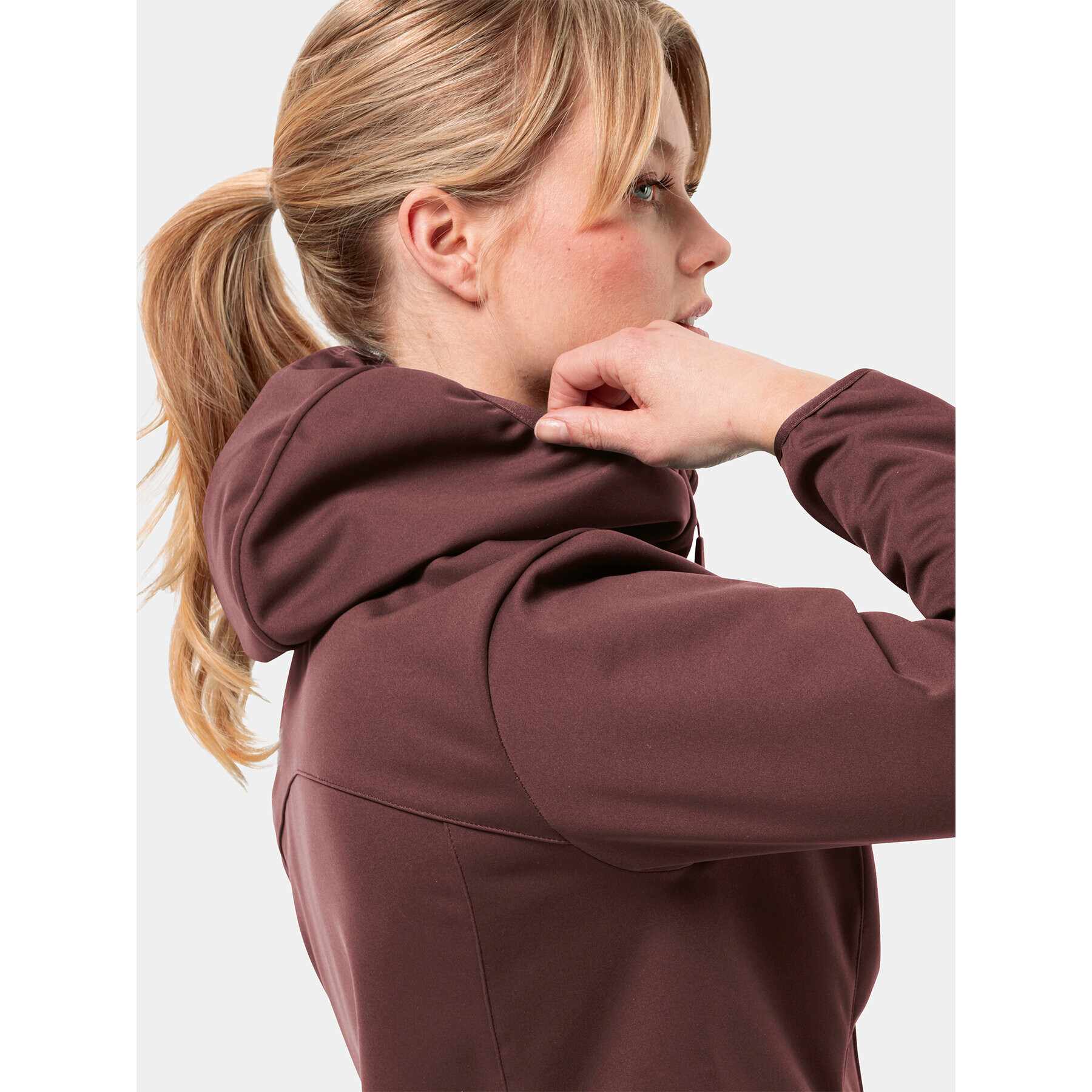 Jack Wolfskin Яке softshell Windhain Hoody 1307481 Бордо Regular Fit - Pepit.bg