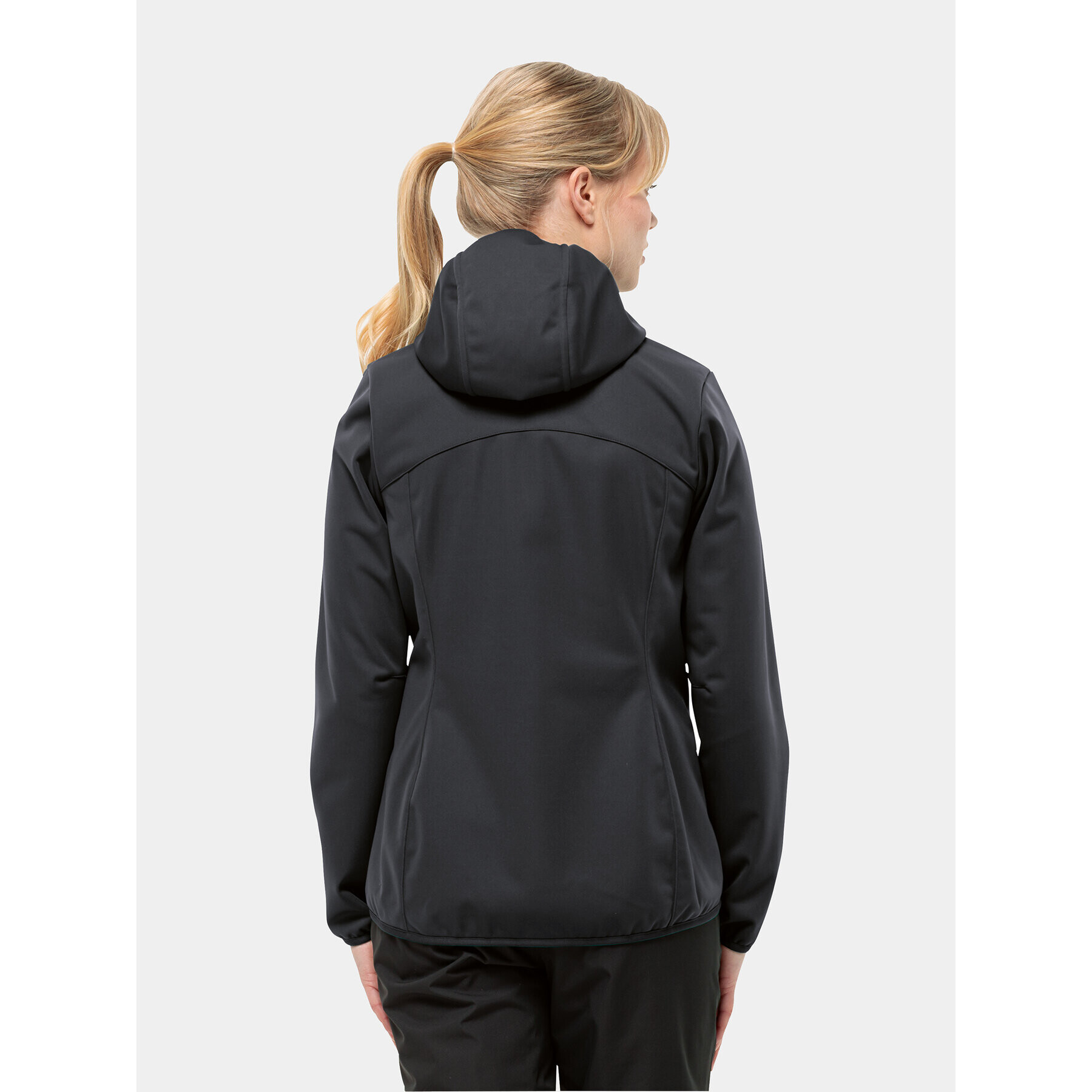 Jack Wolfskin Яке softshell Windhain Hoody 1307481 Черен Regular Fit - Pepit.bg