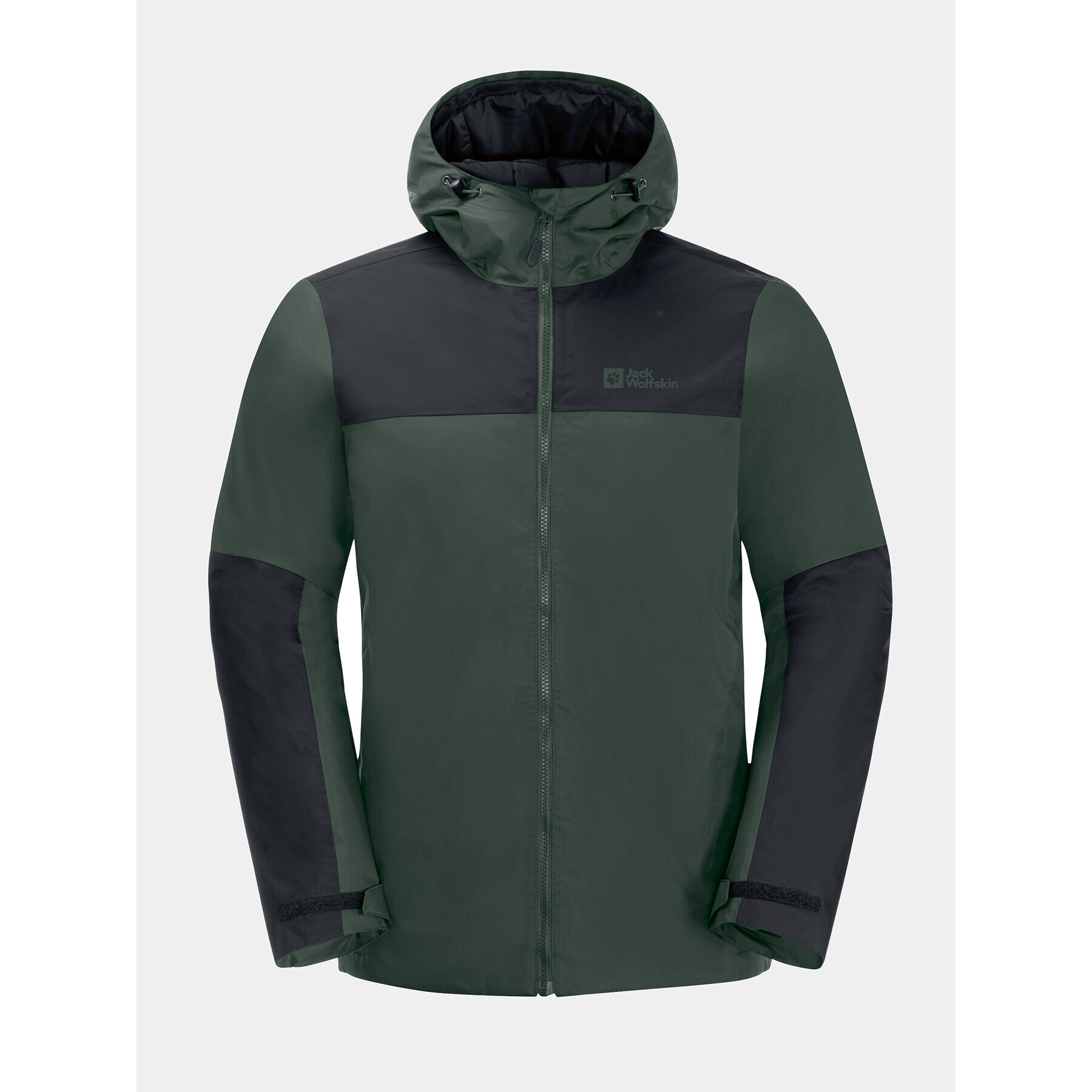 Jack Wolfskin Яке за дъжд Jasper Ins Jkt 1114321 Каки Regular Fit - Pepit.bg