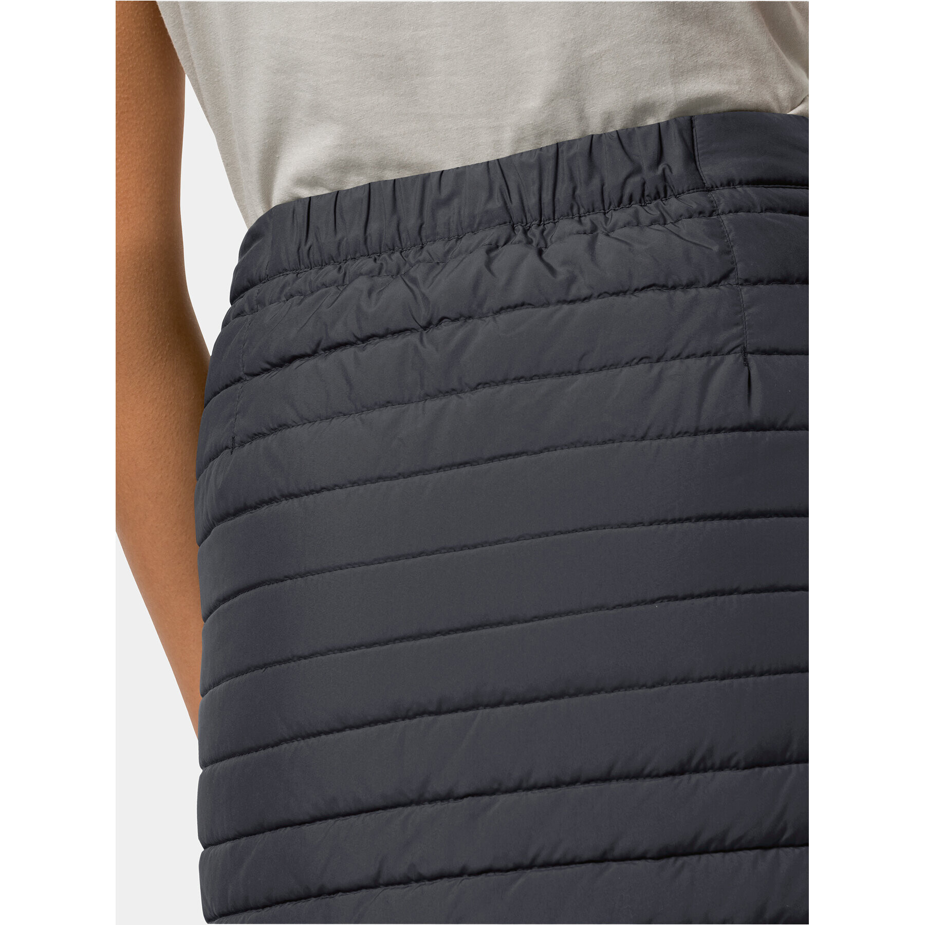 Jack Wolfskin Мини пола Iceguard Skirt 1503093 Черен Slim Fit - Pepit.bg