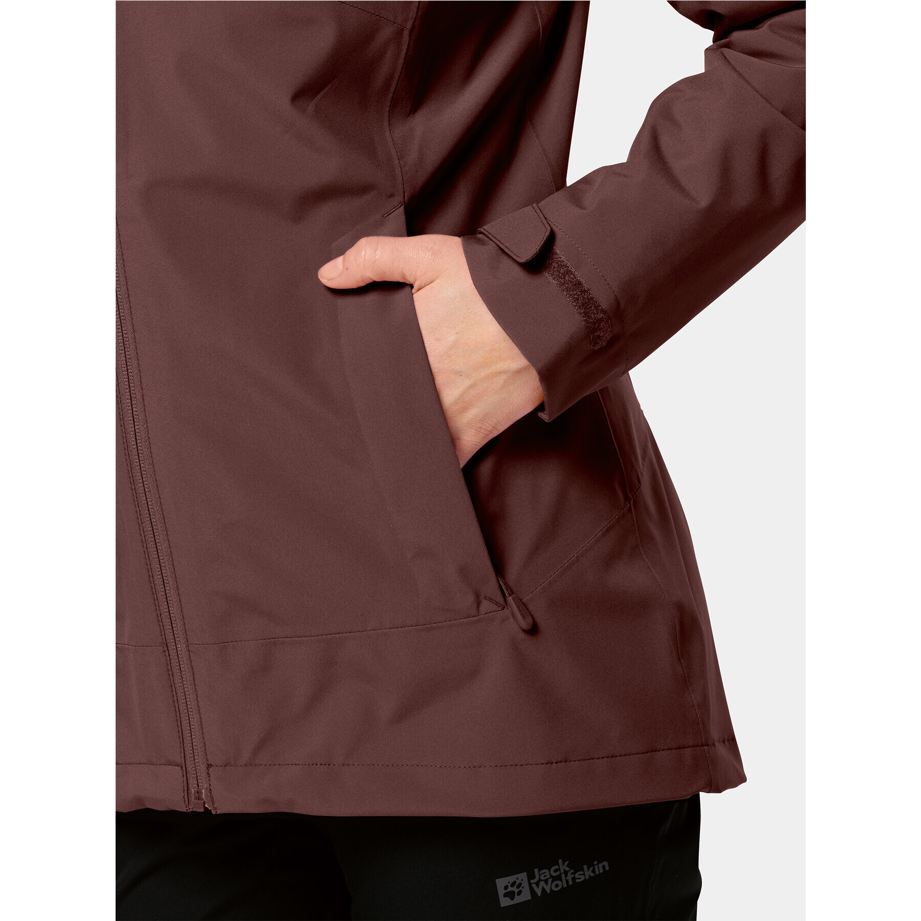 Jack Wolfskin Outdoor яке Moonrise 3In1 Jkt 1115621 Бордо Regular Fit - Pepit.bg