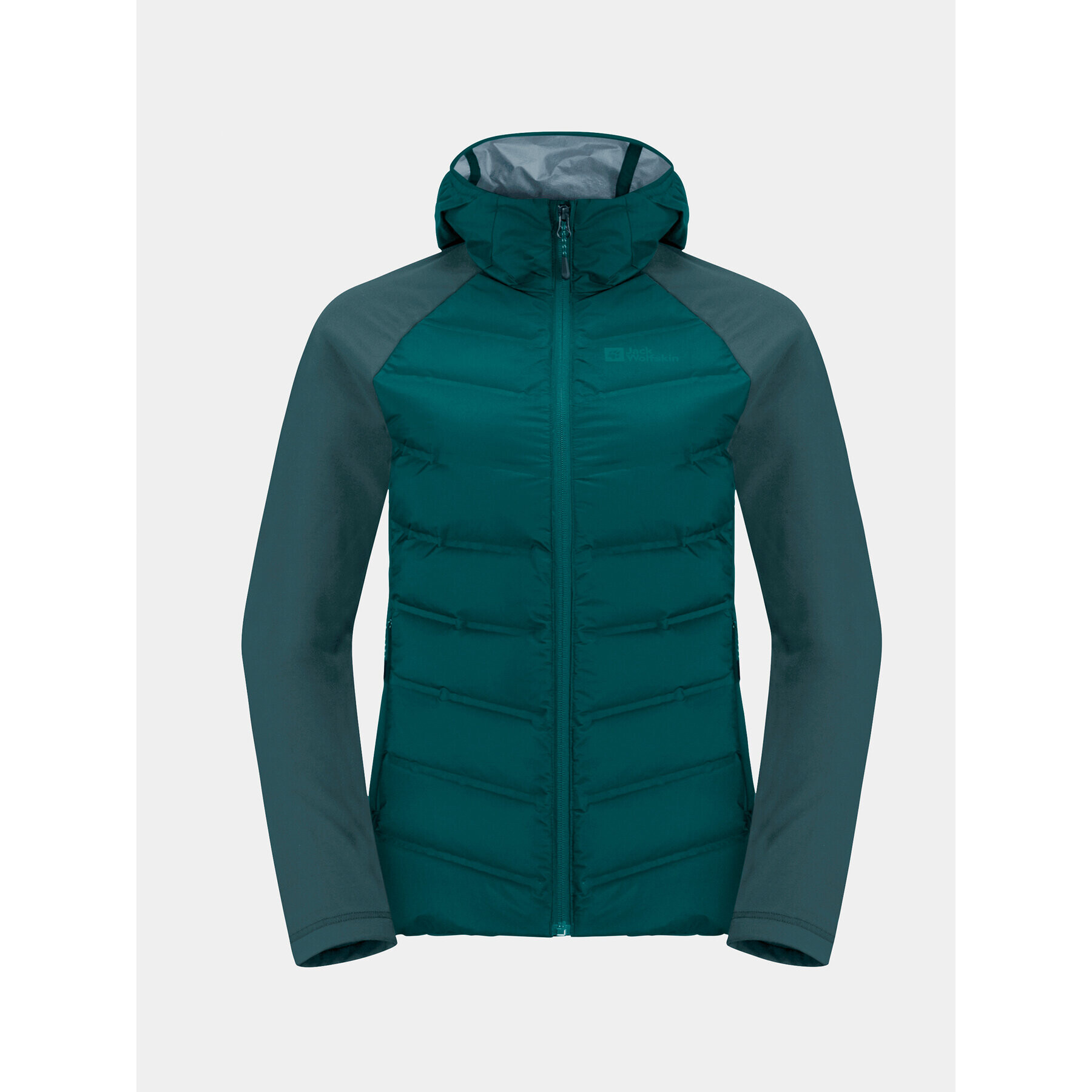 Jack Wolfskin Outdoor яке Tasman Down Hybrid 1711331 Зелен Regular Fit - Pepit.bg