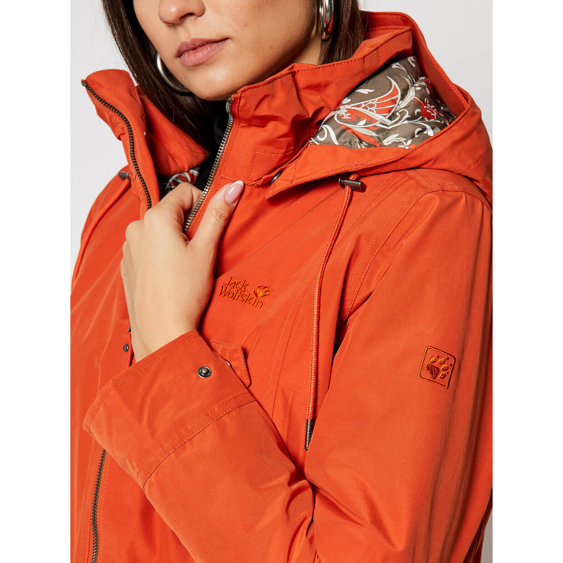 Jack Wolfskin Outdoor яке Wildwood 1113701 Оранжев Regular Fit - Pepit.bg