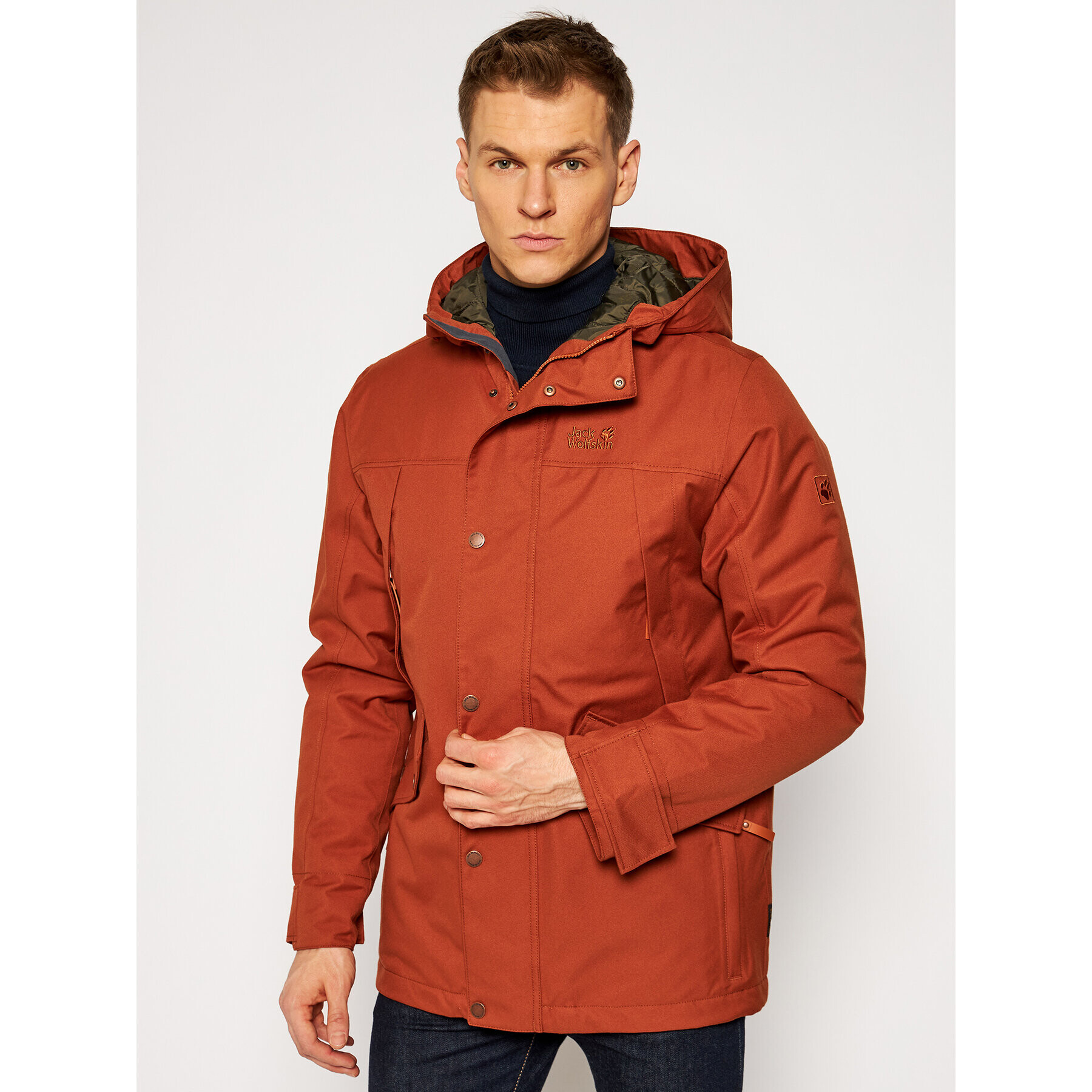 Jack Wolfskin Outdoor яке Clifton Hill 1113341 Оранжев Regular Fit - Pepit.bg