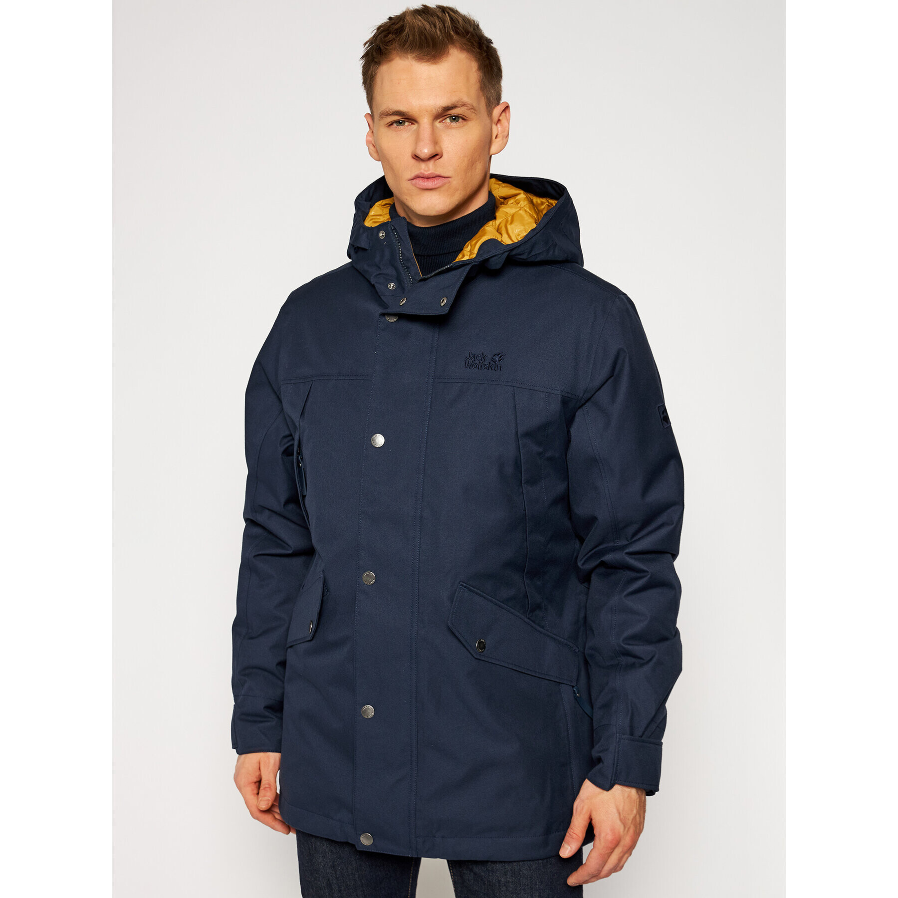 Jack Wolfskin Outdoor яке Clifton Hill 1113341 Тъмносин Regular Fit - Pepit.bg