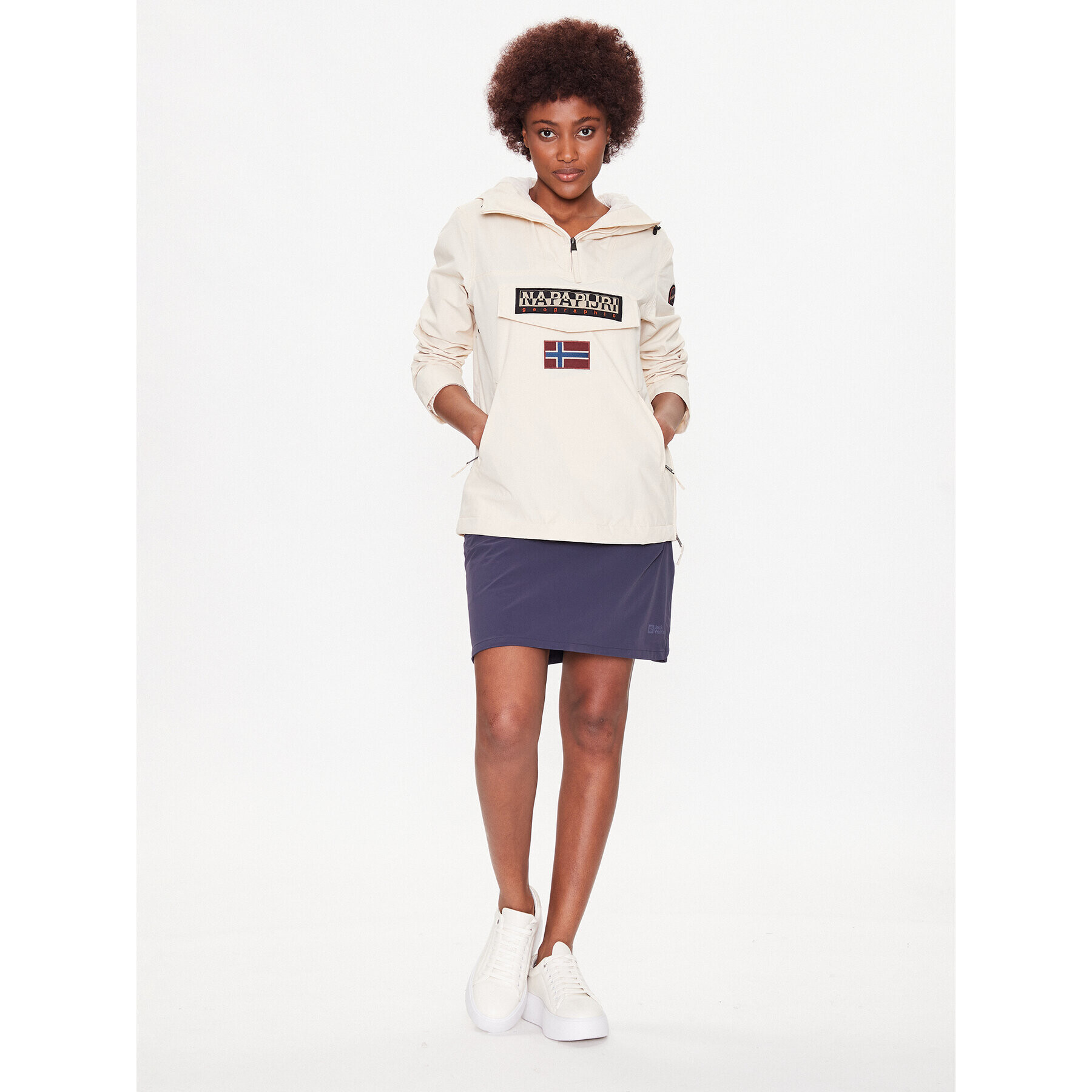 Jack Wolfskin Пола тип трапец Hilltop 1505472 Сив Regular Fit - Pepit.bg