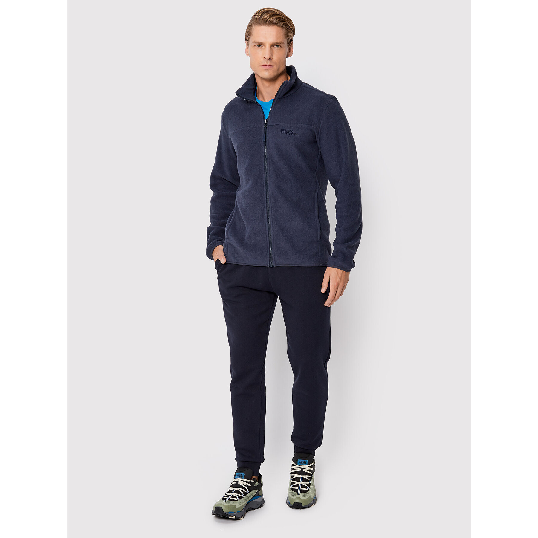 Jack Wolfskin Полар Beilstein 1710551 Тъмносин Regular Fit - Pepit.bg