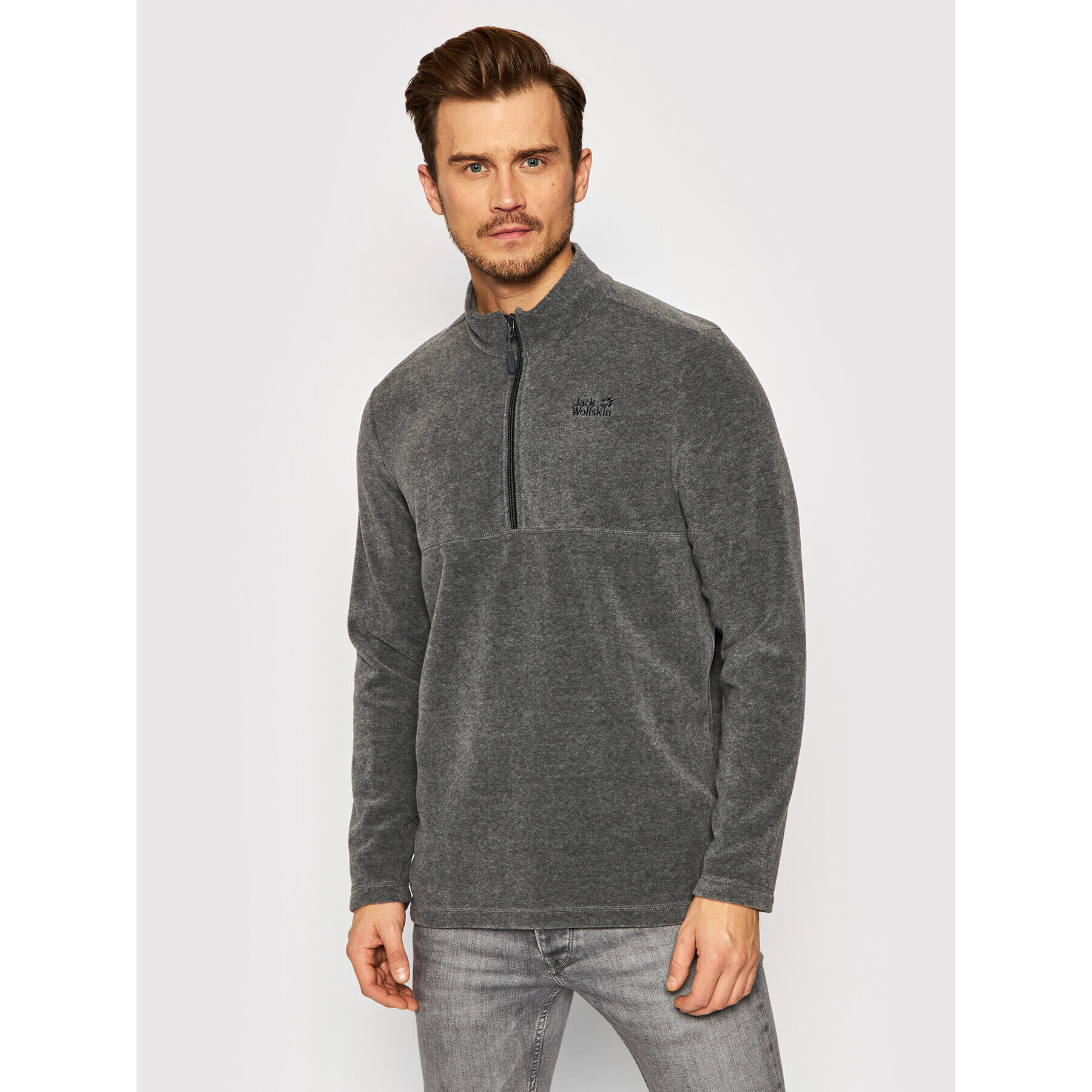 Jack Wolfskin Полар Gecko 1709521 Сив Regular Fit - Pepit.bg
