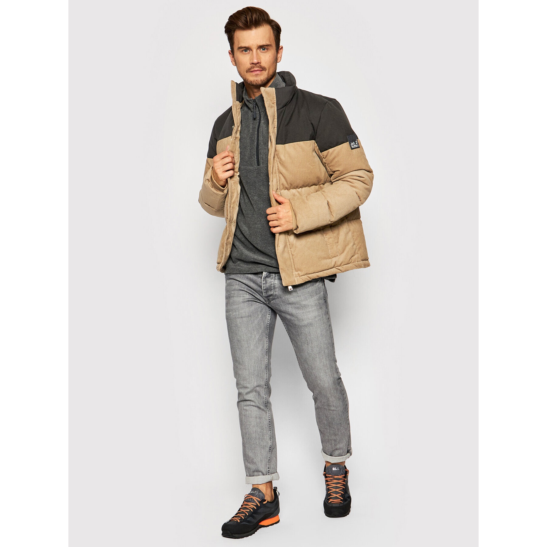 Jack Wolfskin Полар Gecko 1709521 Сив Regular Fit - Pepit.bg