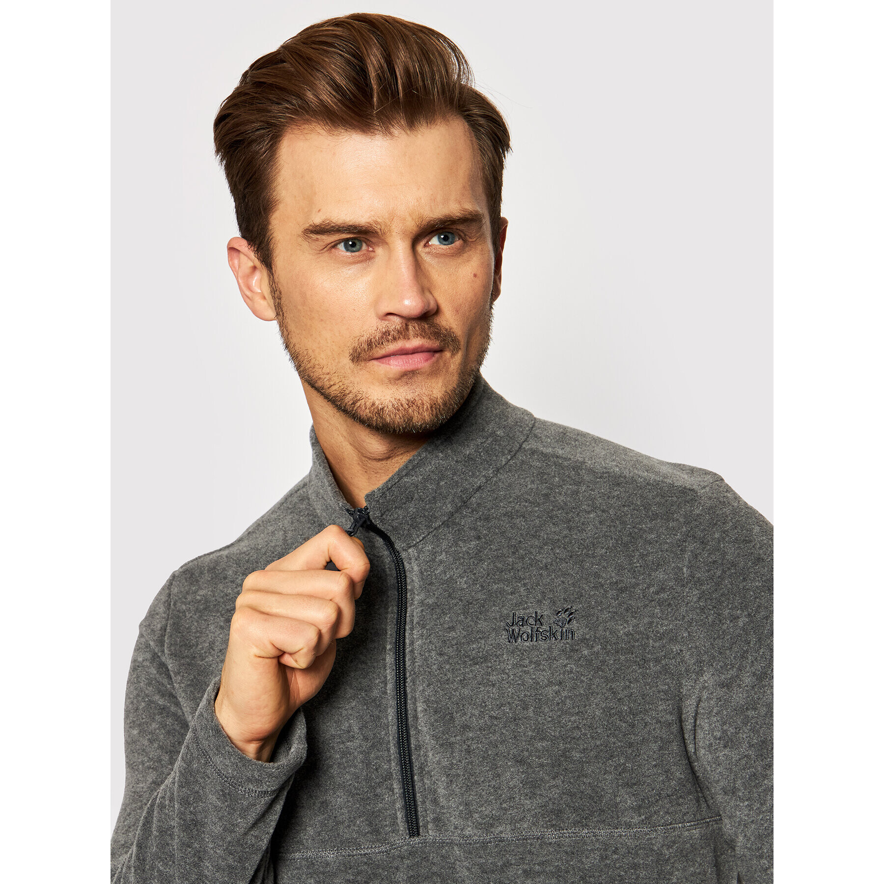 Jack Wolfskin Полар Gecko 1709521 Сив Regular Fit - Pepit.bg