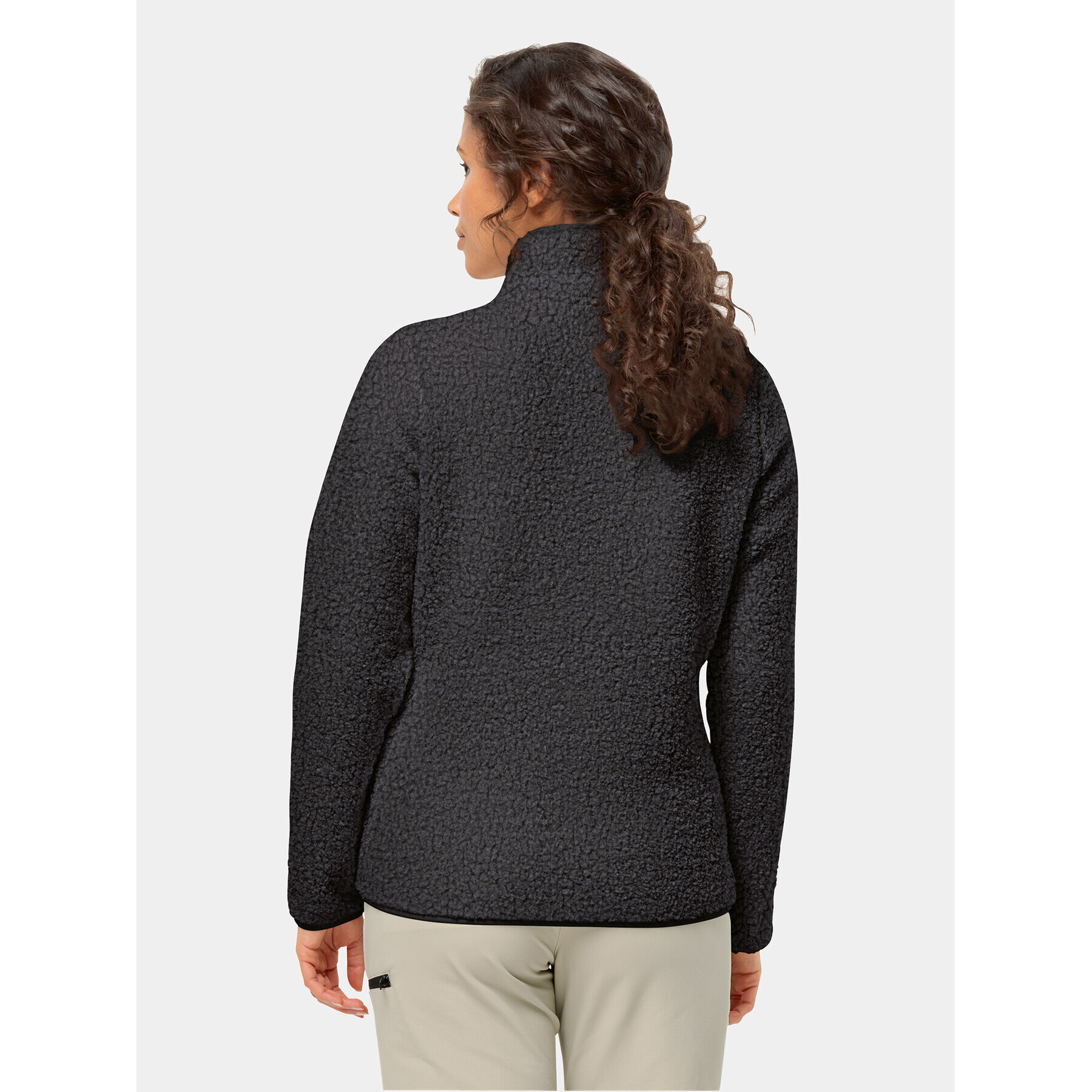 Jack Wolfskin Полар High Curl Jacket 1708732 Черен Regular Fit - Pepit.bg