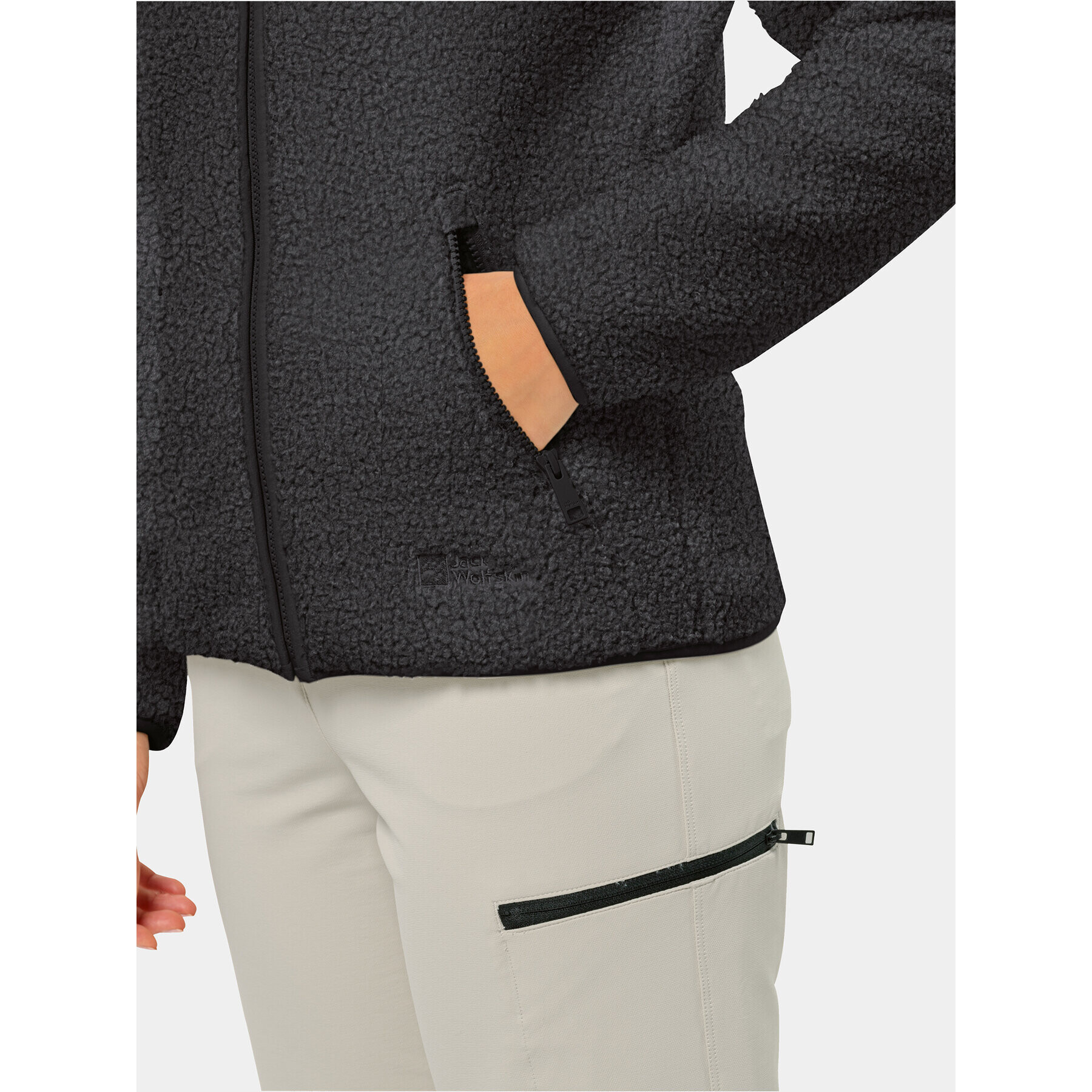 Jack Wolfskin Полар High Curl Jacket 1708732 Черен Regular Fit - Pepit.bg