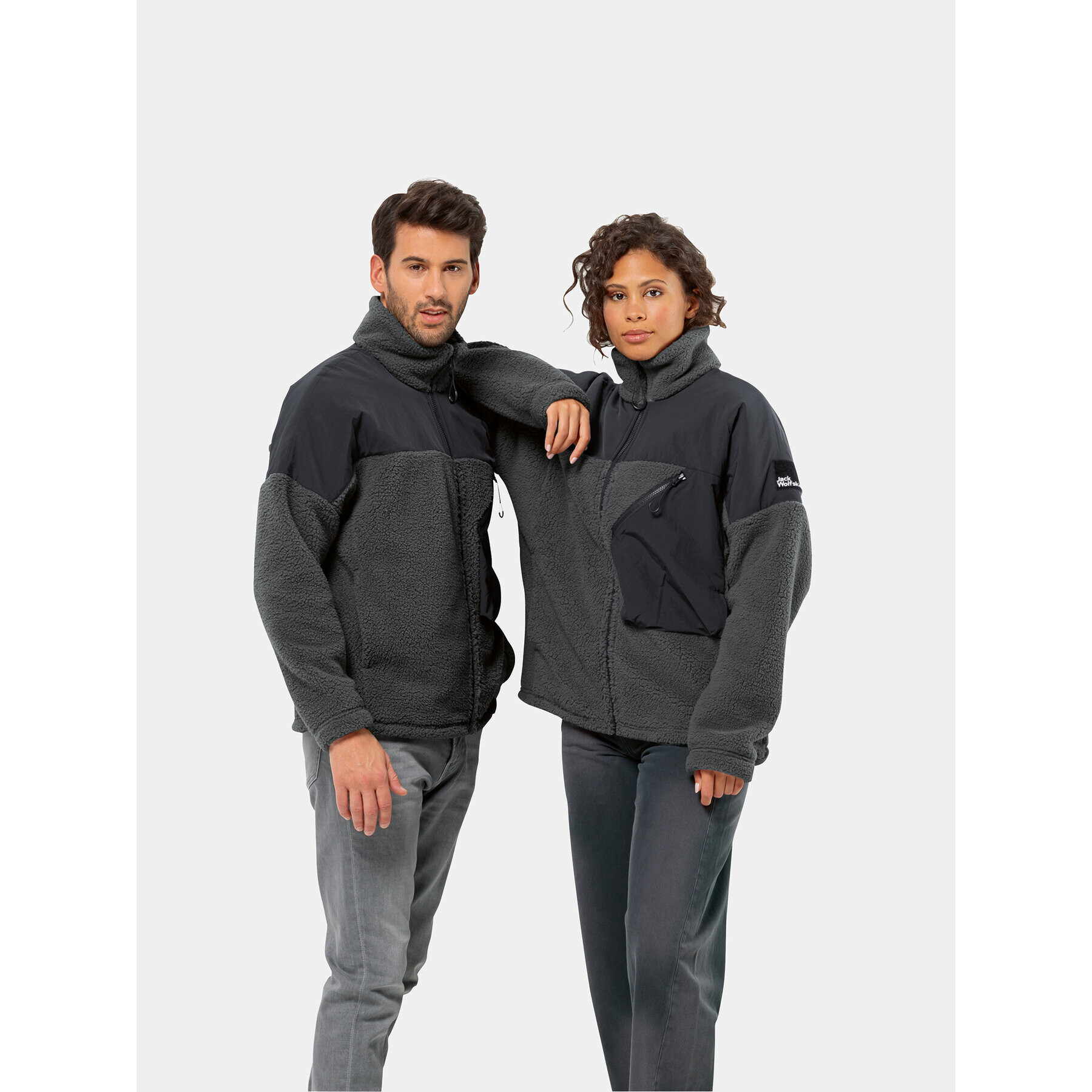 Jack Wolfskin Полар Maarweg Jkt 1711241 Сив Regular Fit - Pepit.bg