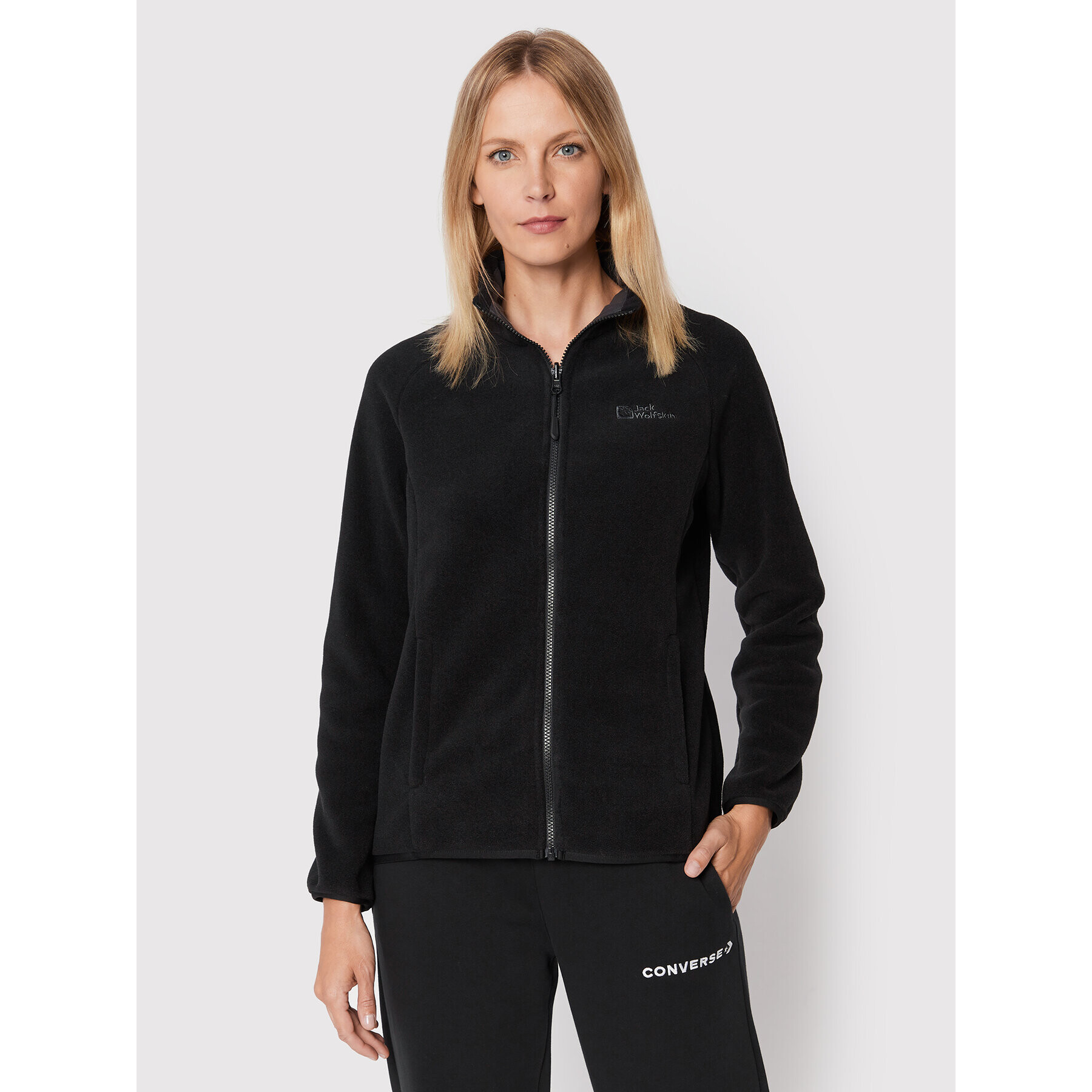 Jack Wolfskin Полар Moonrise 1703883 Черен Regular Fit - Pepit.bg
