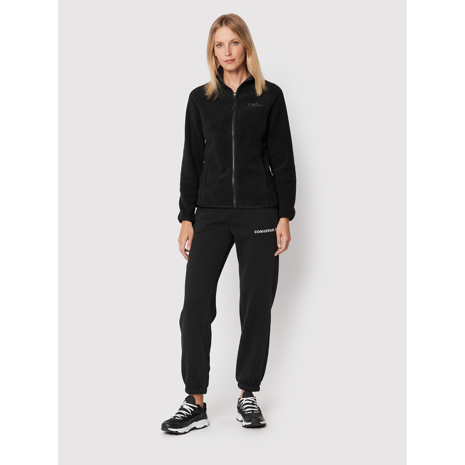 Jack Wolfskin Полар Moonrise 1703883 Черен Regular Fit - Pepit.bg