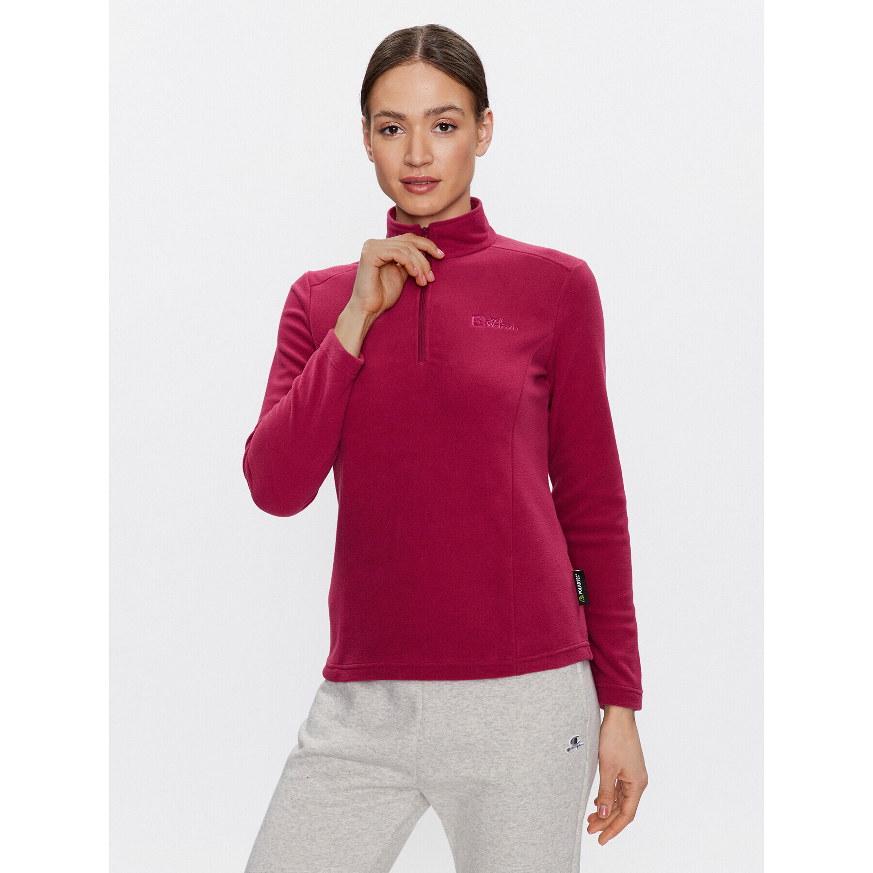 Jack Wolfskin Полар Taunus 1709532 Бордо Regular Fit - Pepit.bg