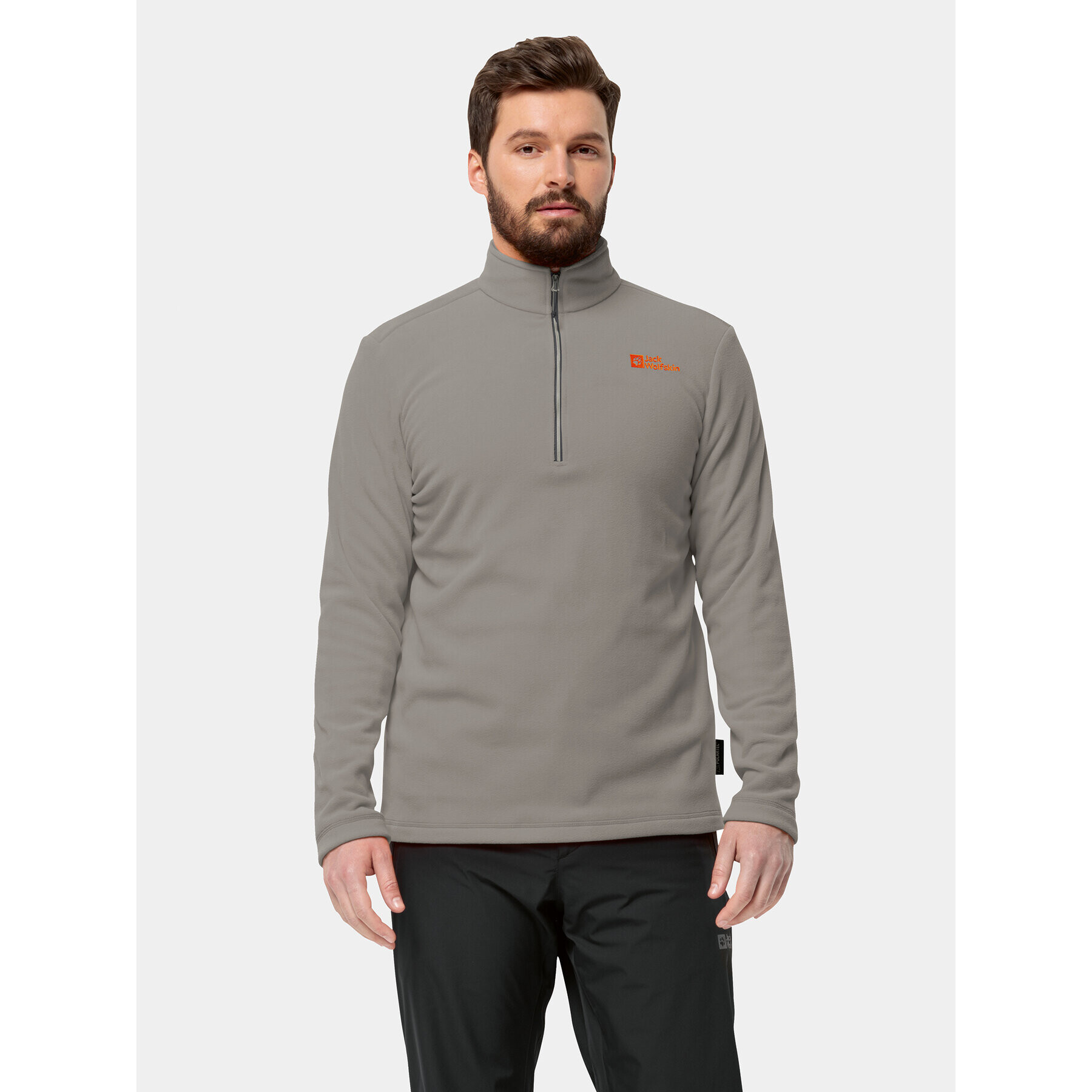 Jack Wolfskin Полар Taunus Hz 1709522 Сив Regular Fit - Pepit.bg