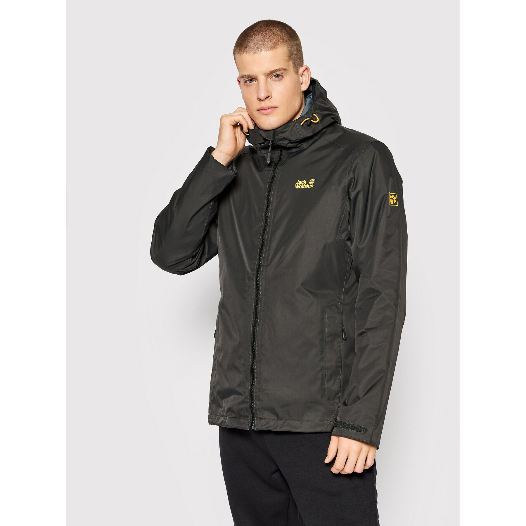 Jack Wolfskin Преходно яке Frosty Morning 1113721 Черен Regular Fit - Pepit.bg