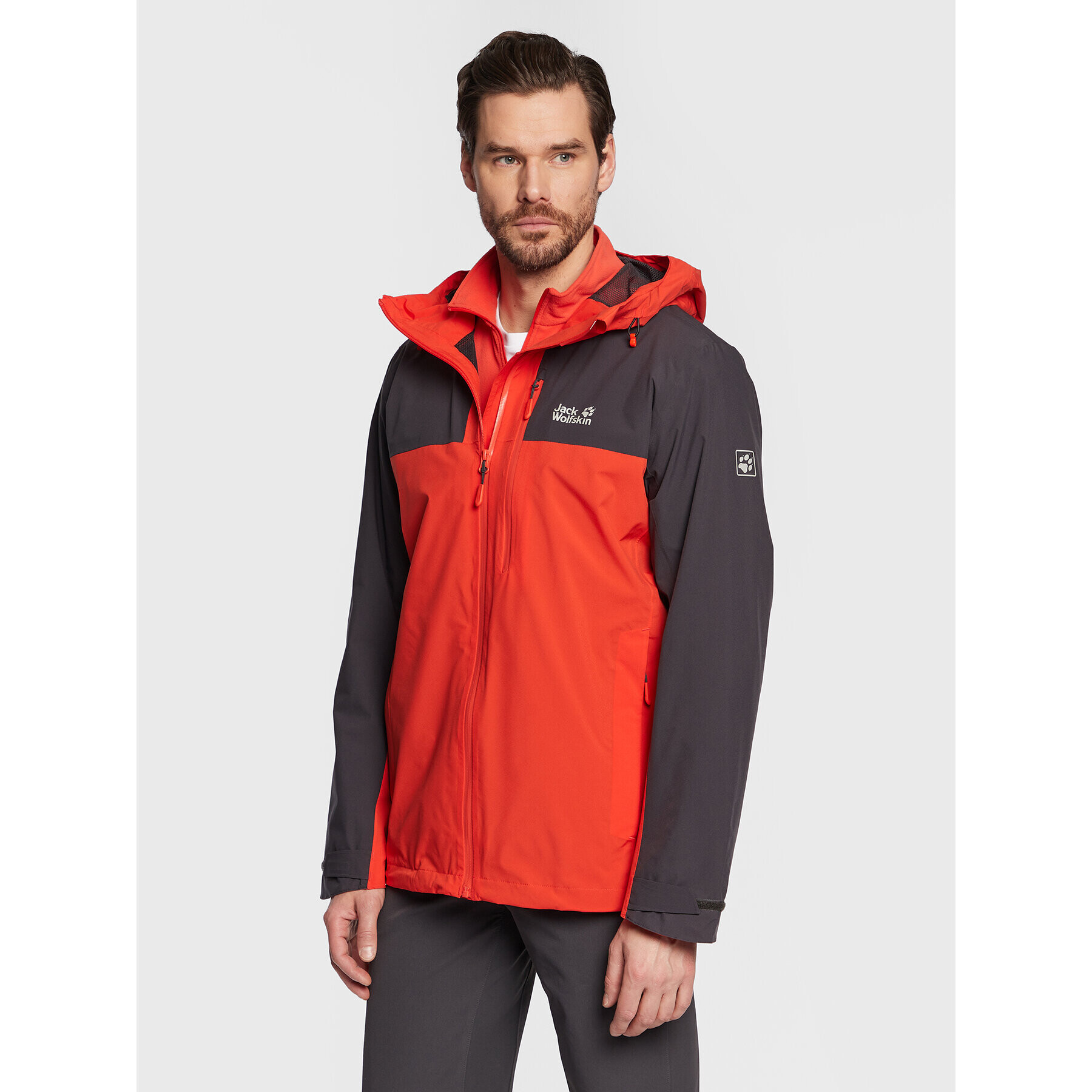 Jack Wolfskin Преходно яке Go Hike 1114051 Червен Regular Fit - Pepit.bg